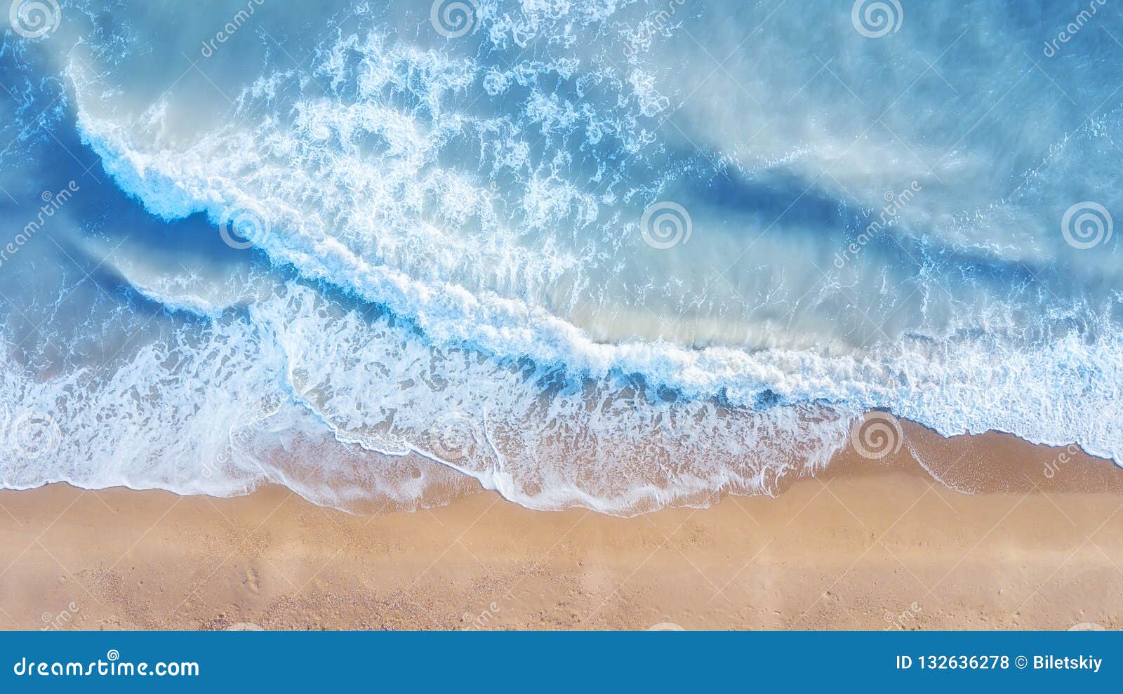 Beach And Waves From Top View Summer Seascape From Air Top View From Drone Stock Photo Image Of Summer Concept 132636278