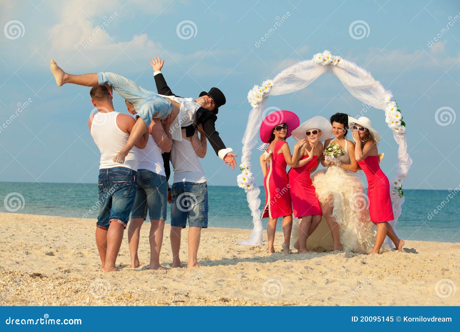 Girls Drunk On Beach