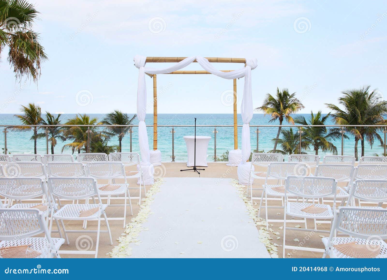 beach wedding - overlooking ocean