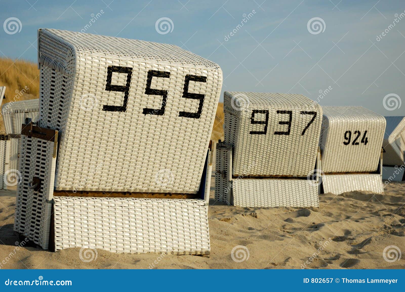 Beachchairs. Sylt för beachchairgermany ö