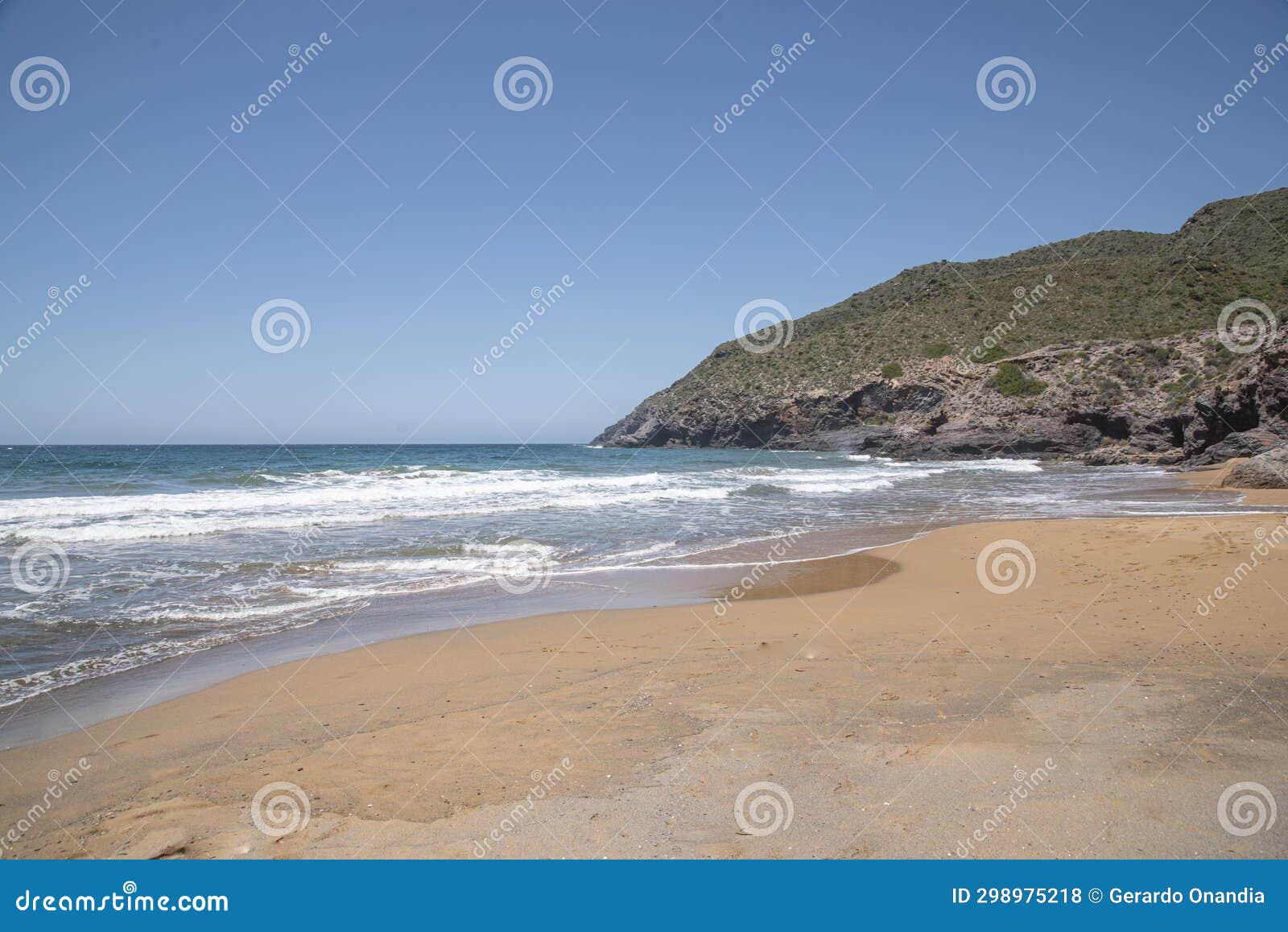 beaches of the calblanque regional park, cartagena,