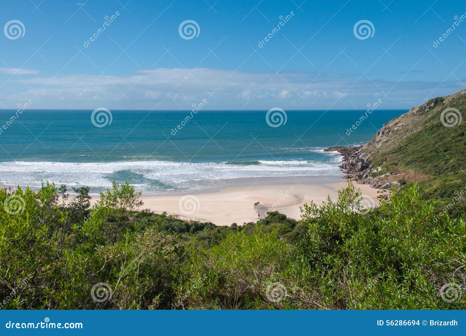 beaches in florianopolis island, in south brazil