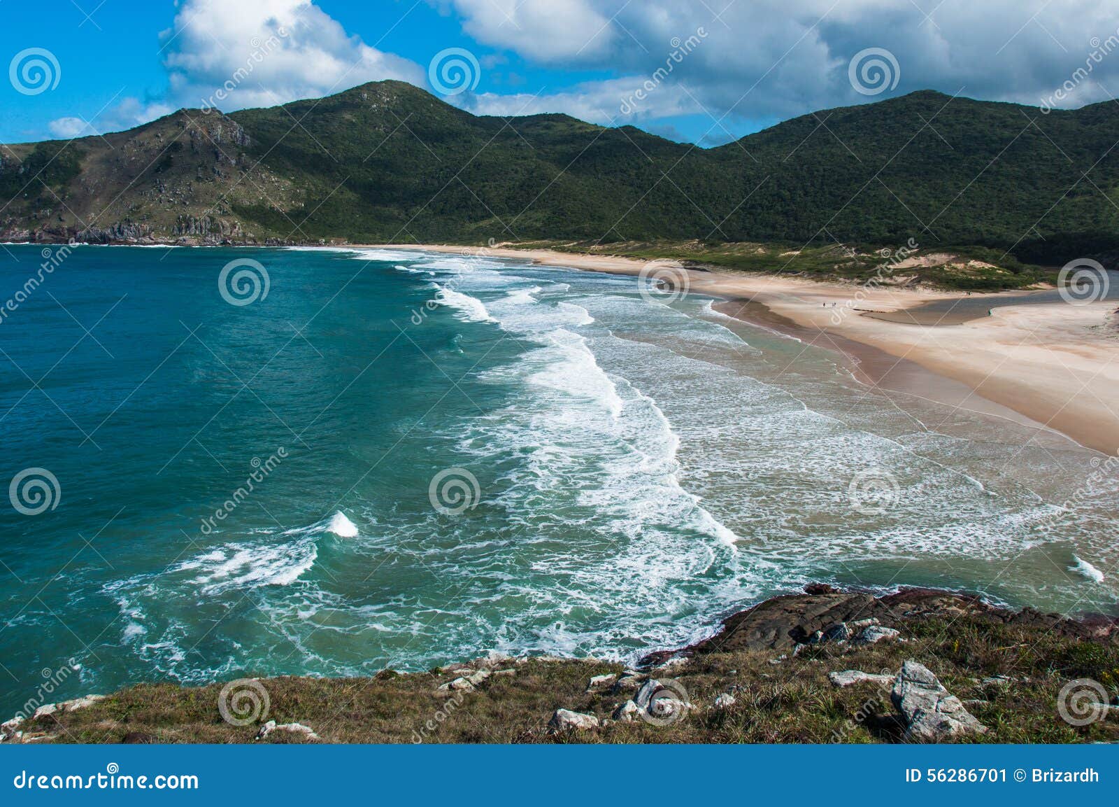 beaches in florianopolis island, in south brazil