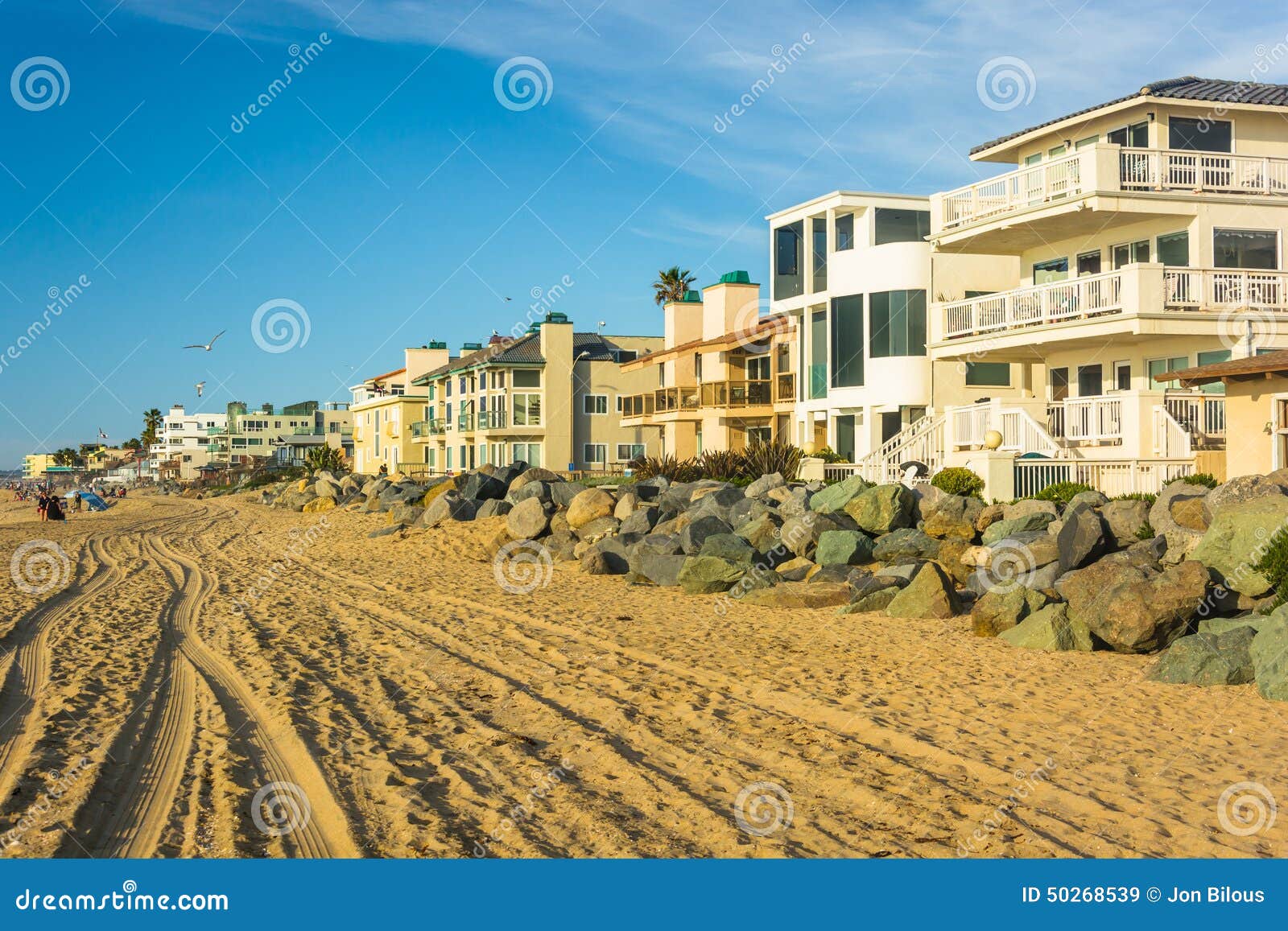 Beachfront Homes in Imperial Beach, California. Stock Image Image of