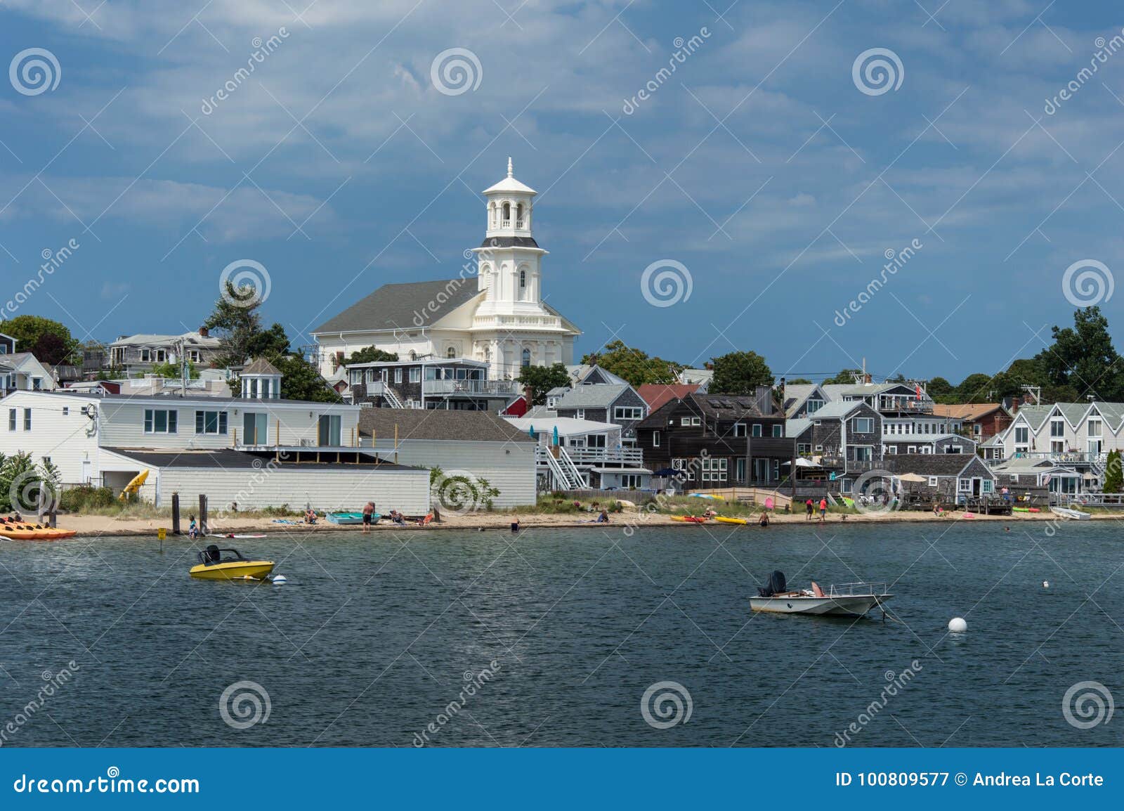 Beachfront Houses in Provincetown, Cape Cod Editorial Photography