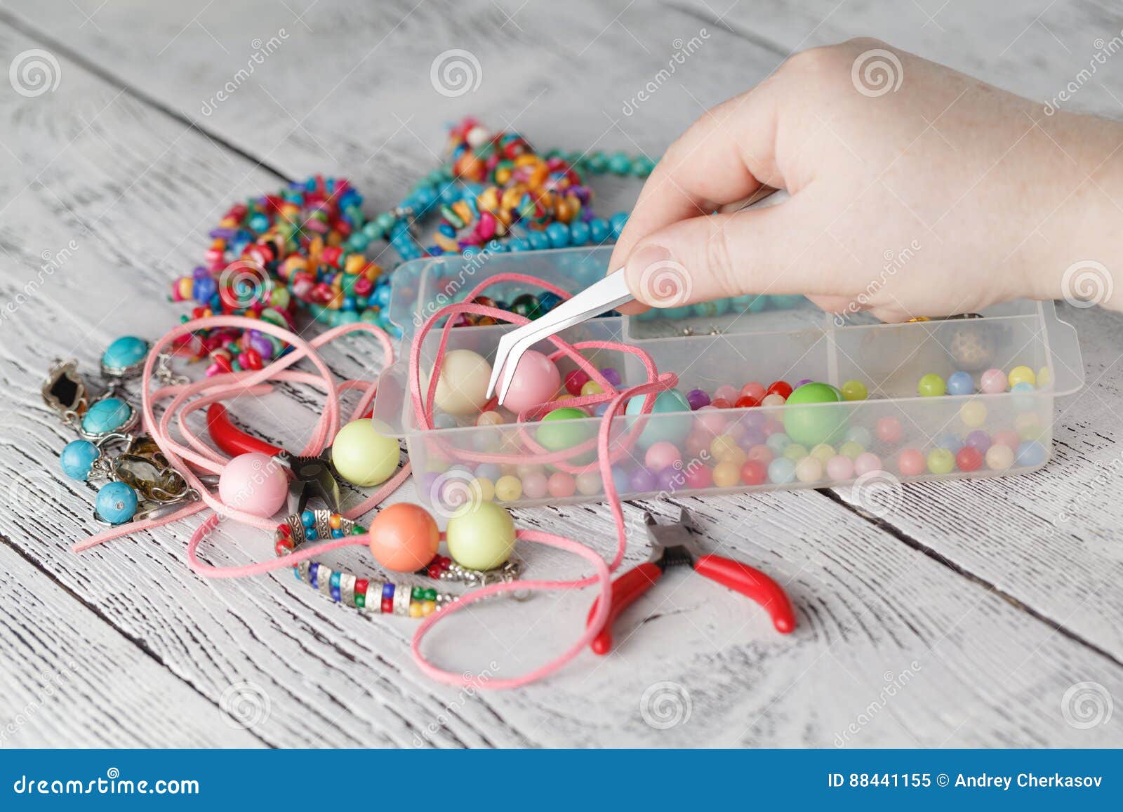 Bead making accessories stock image. Image of making 88441155