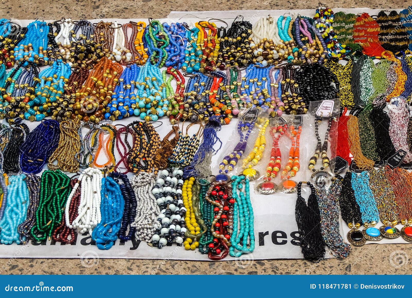 Beads on Flea Market in Chennai. Editorial Photo Image of fancy