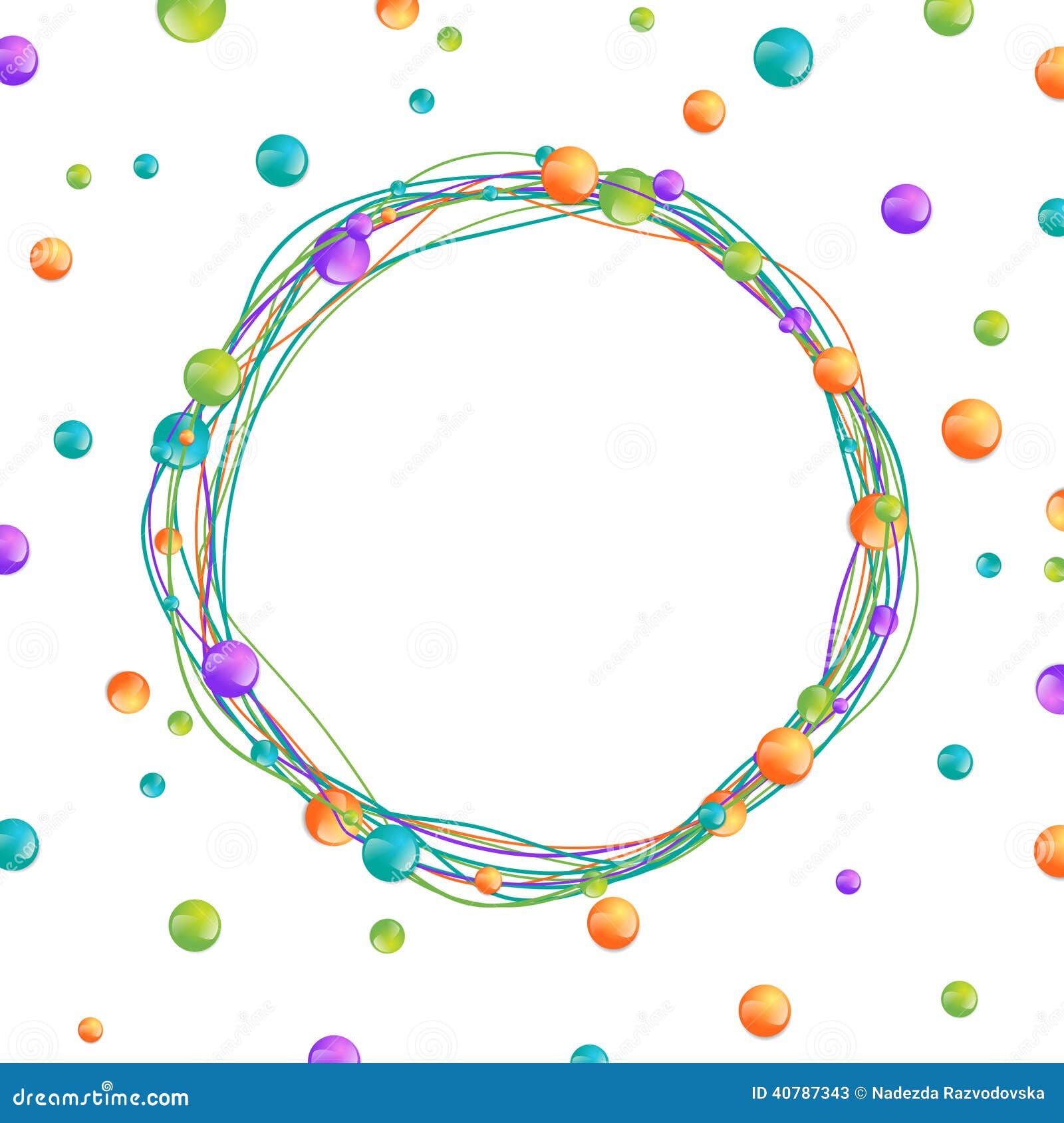 Download Circle Frame Colorful Royalty-Free Stock Illustration