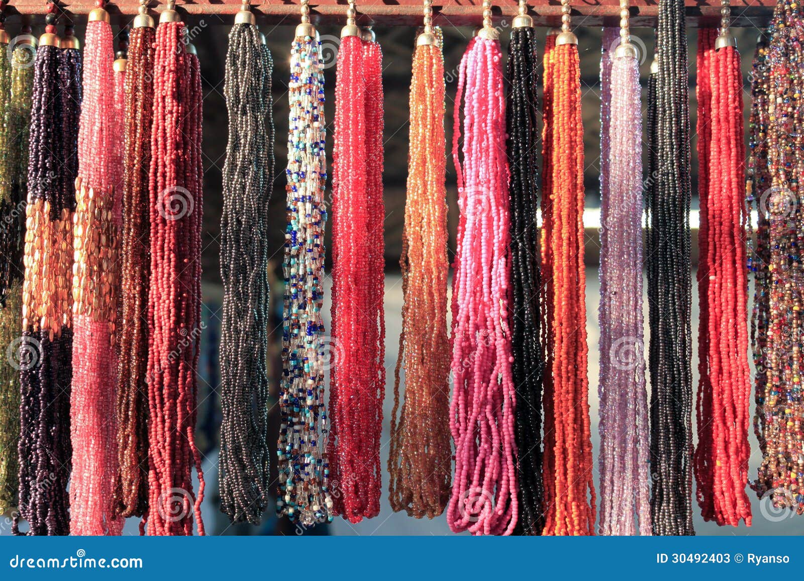 Beads hang stock image. Image of abstract, jewelry, pattern 30492403