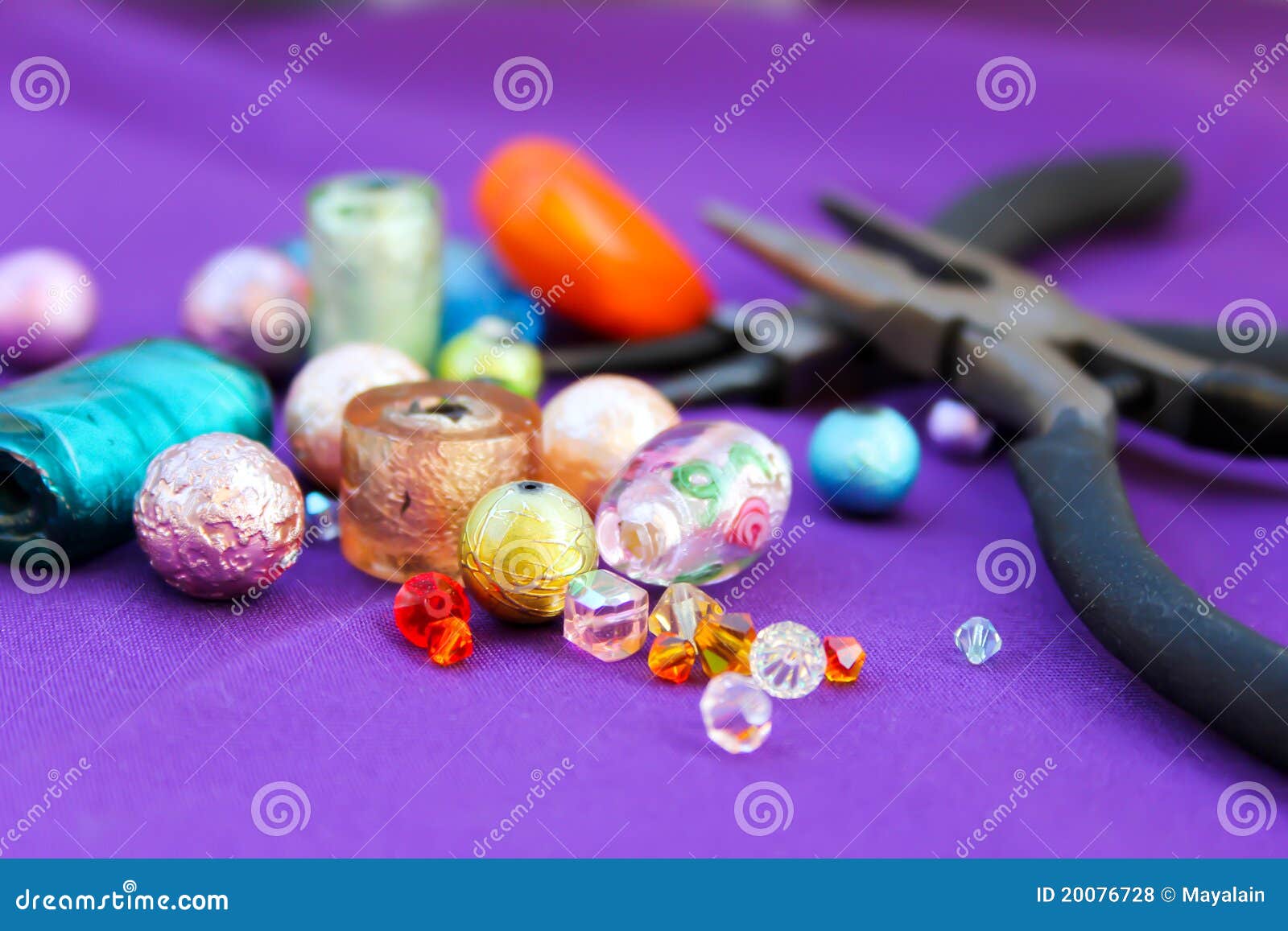 Beads making equipment stock photo. Image of blocks, colorful 20076728