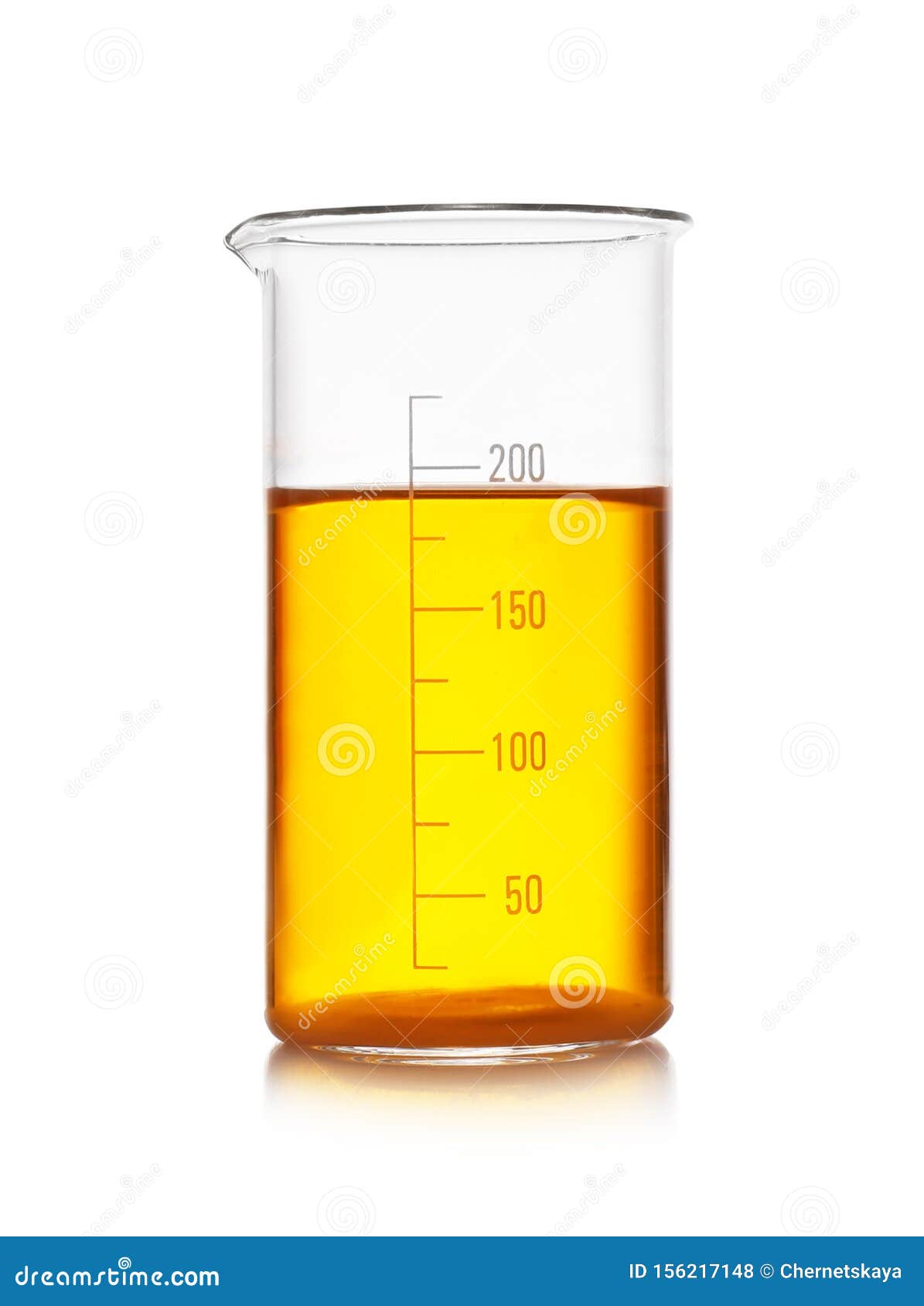 Beaker with Color Liquid Isolated on White Stock Photo Image of