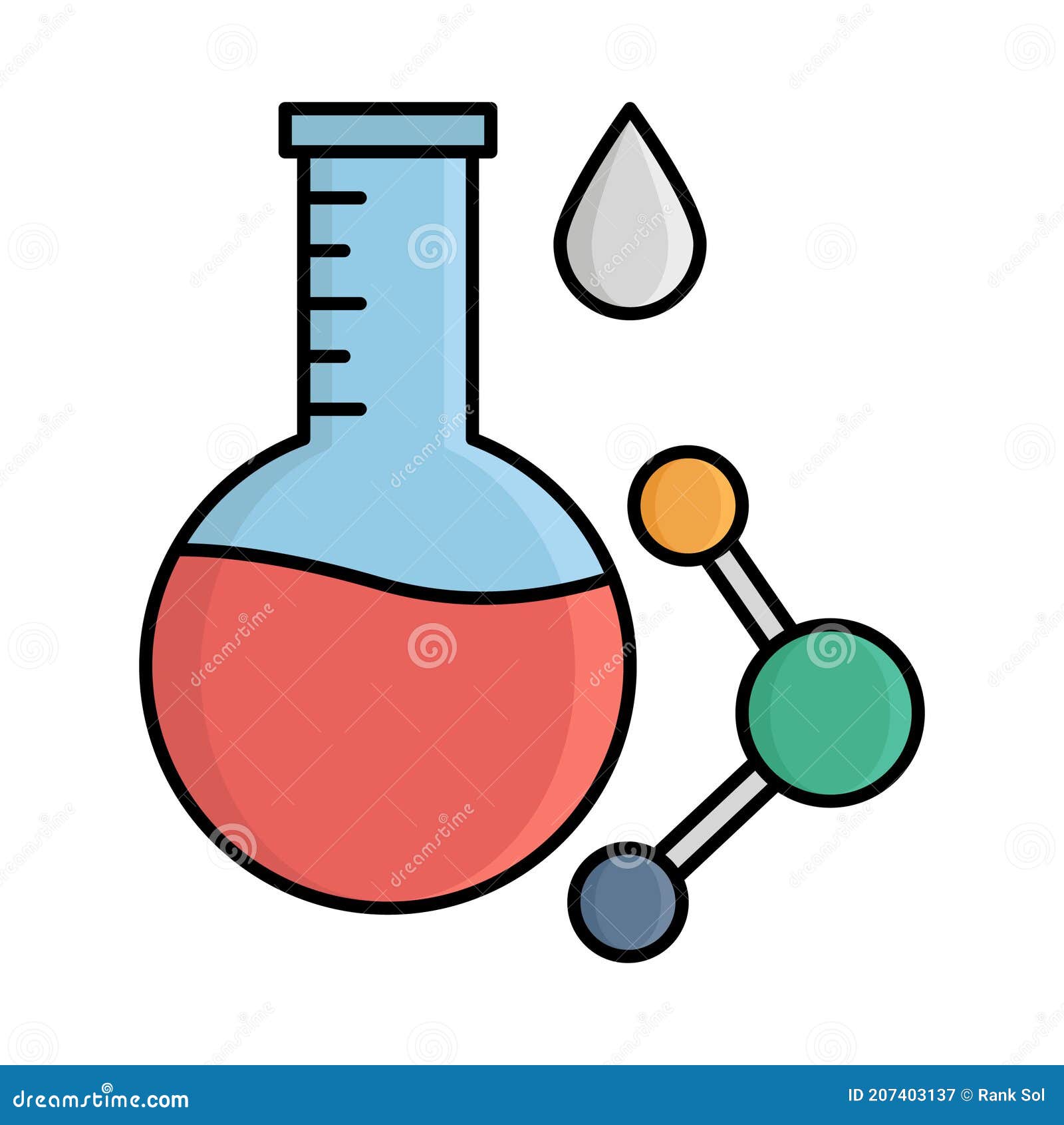 Beaker Isolated Icon. Simple Element Illustration From Science Concept