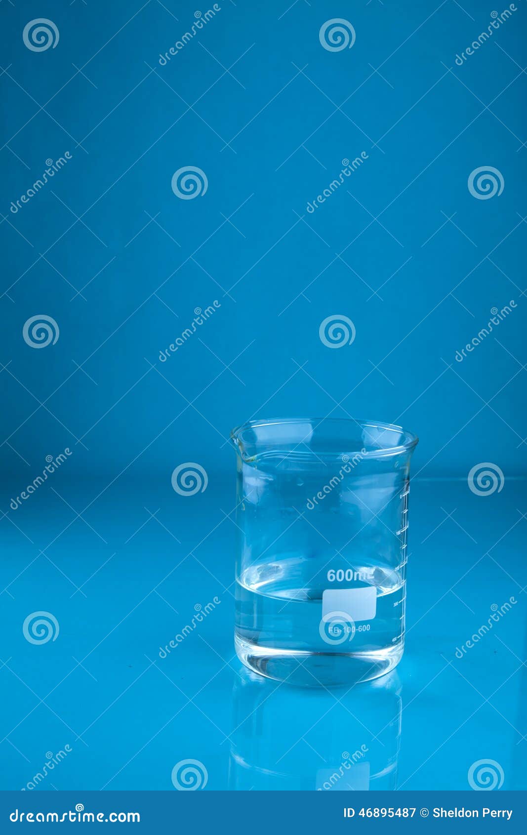 Beaker of water stock image. Image of product, science 46895487