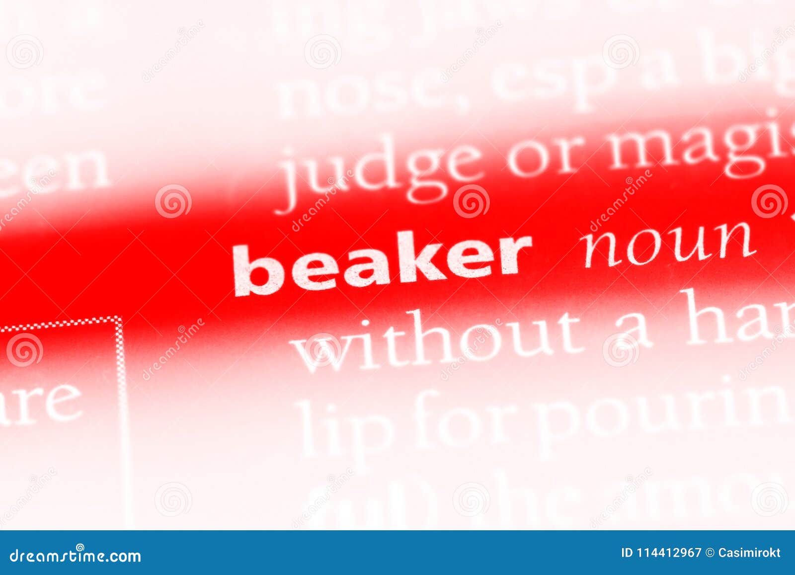Beaker stock image. Image of paper, idea, info, english 114412967