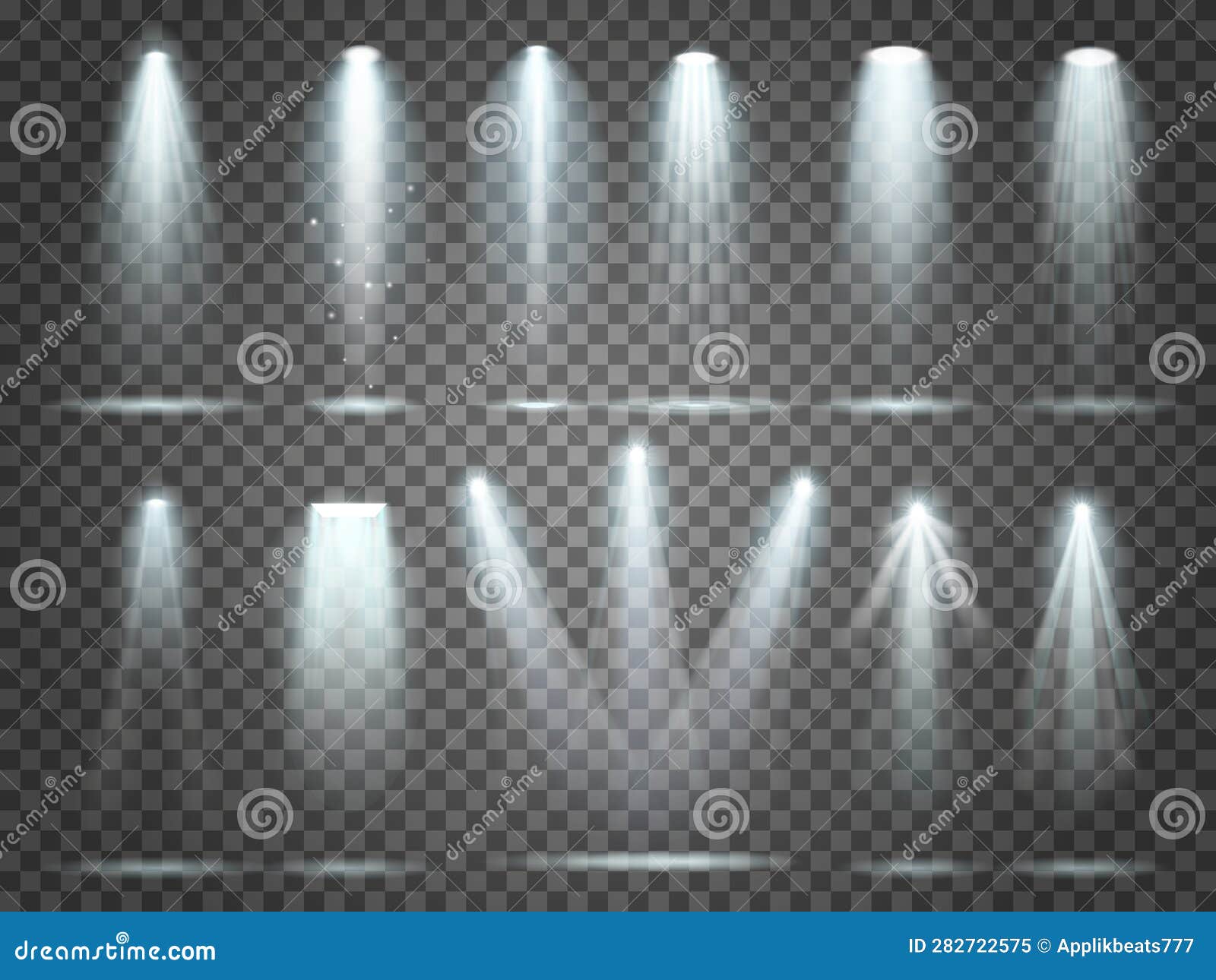 beam of floodlight, illuminators lights, stage illumination spotlight. night club party floodlights and spotlights lighting 