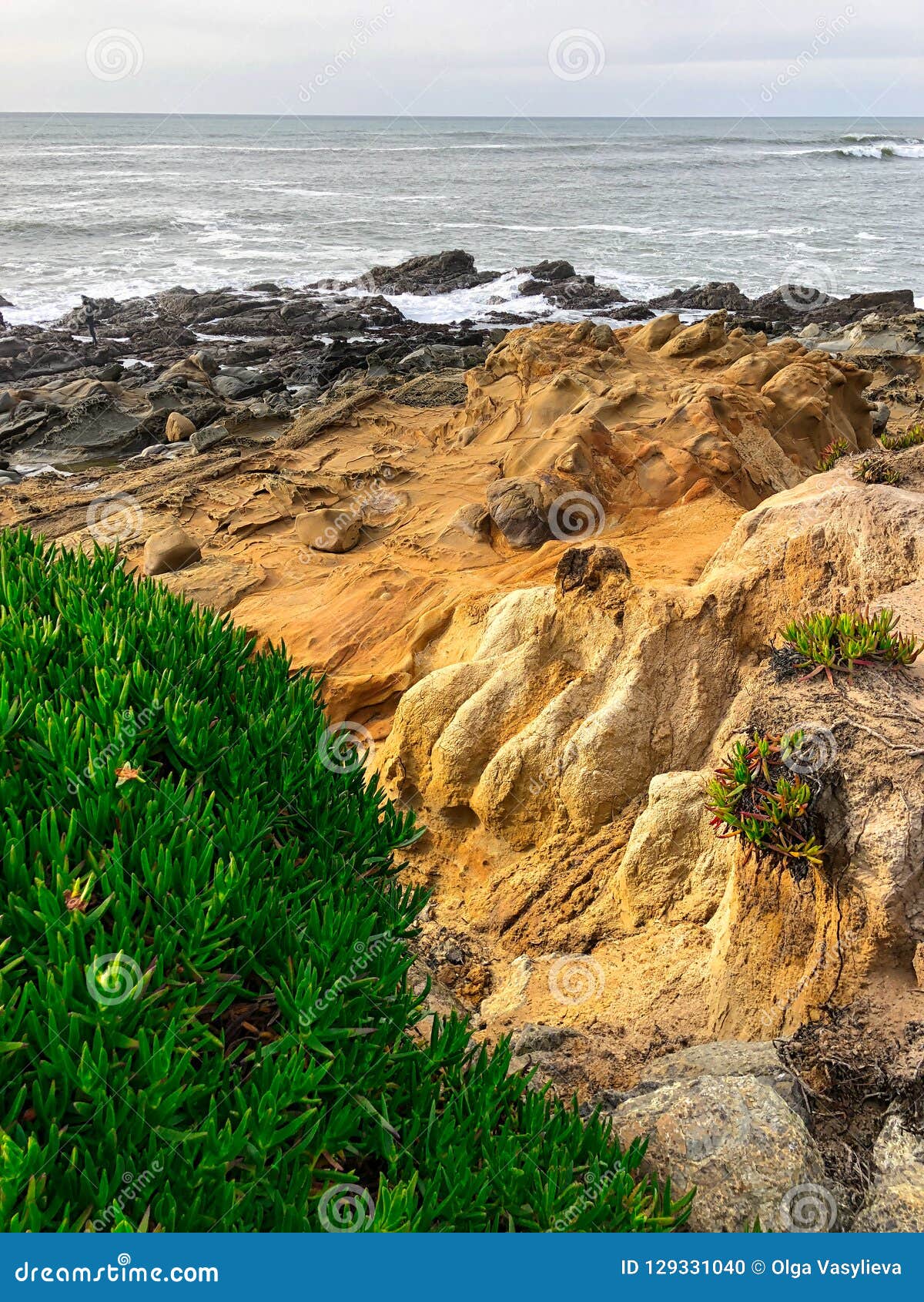 Bean Hollow State Beach arkivfoto. Bild av sand, aweigh 129331040