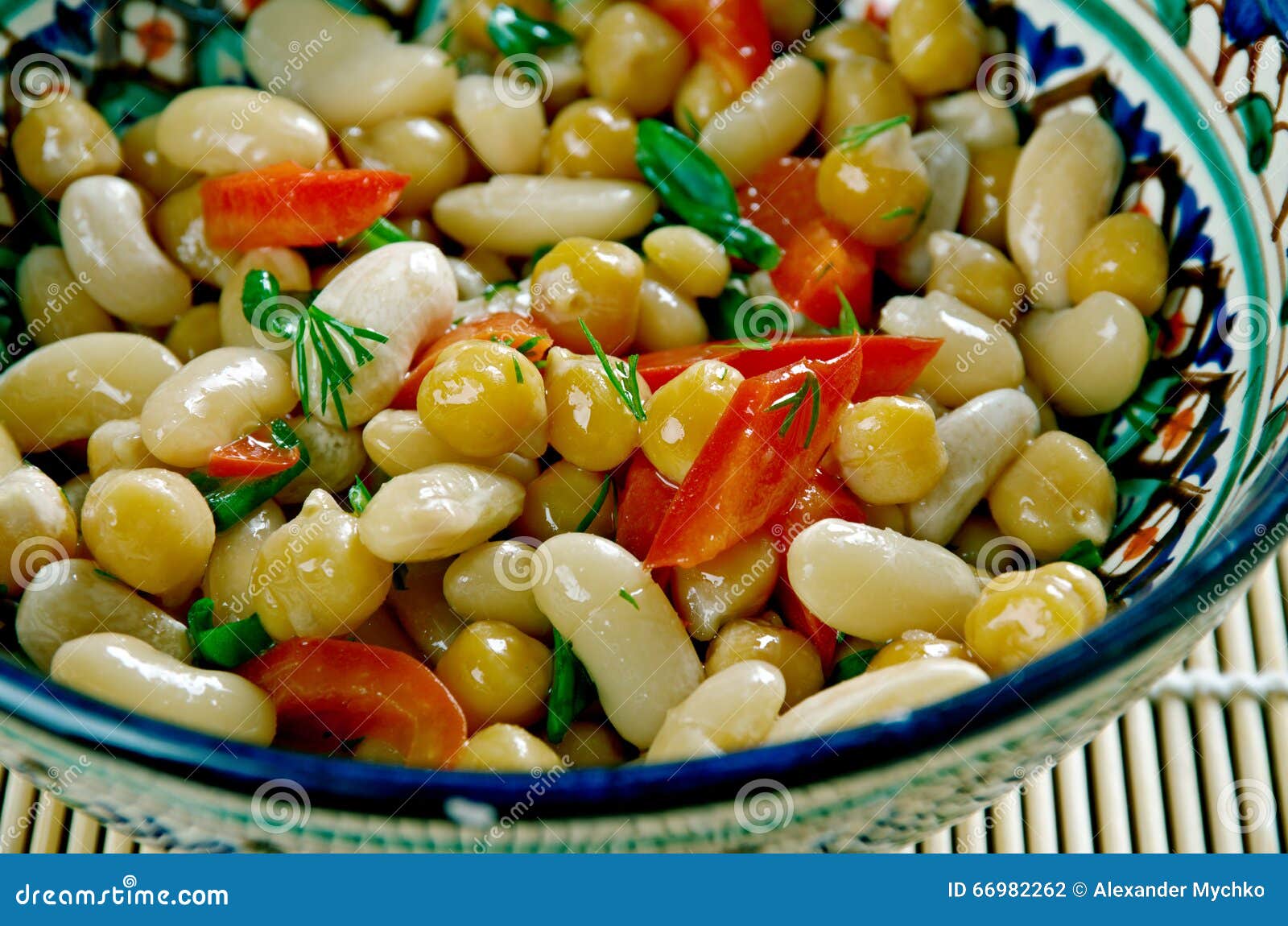Bean Salad misto pakistano fotografia stock. Immagine di verdura 66982262