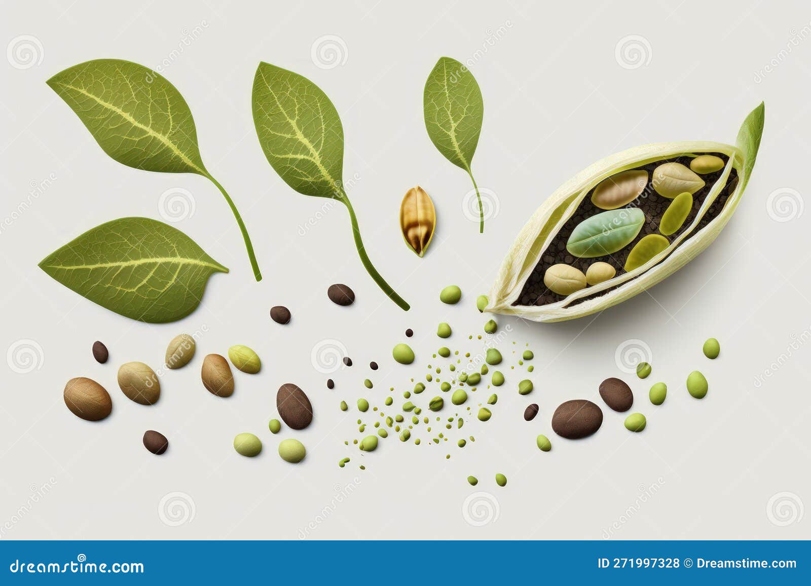 Bean Seed Cartoon Vector 30910323