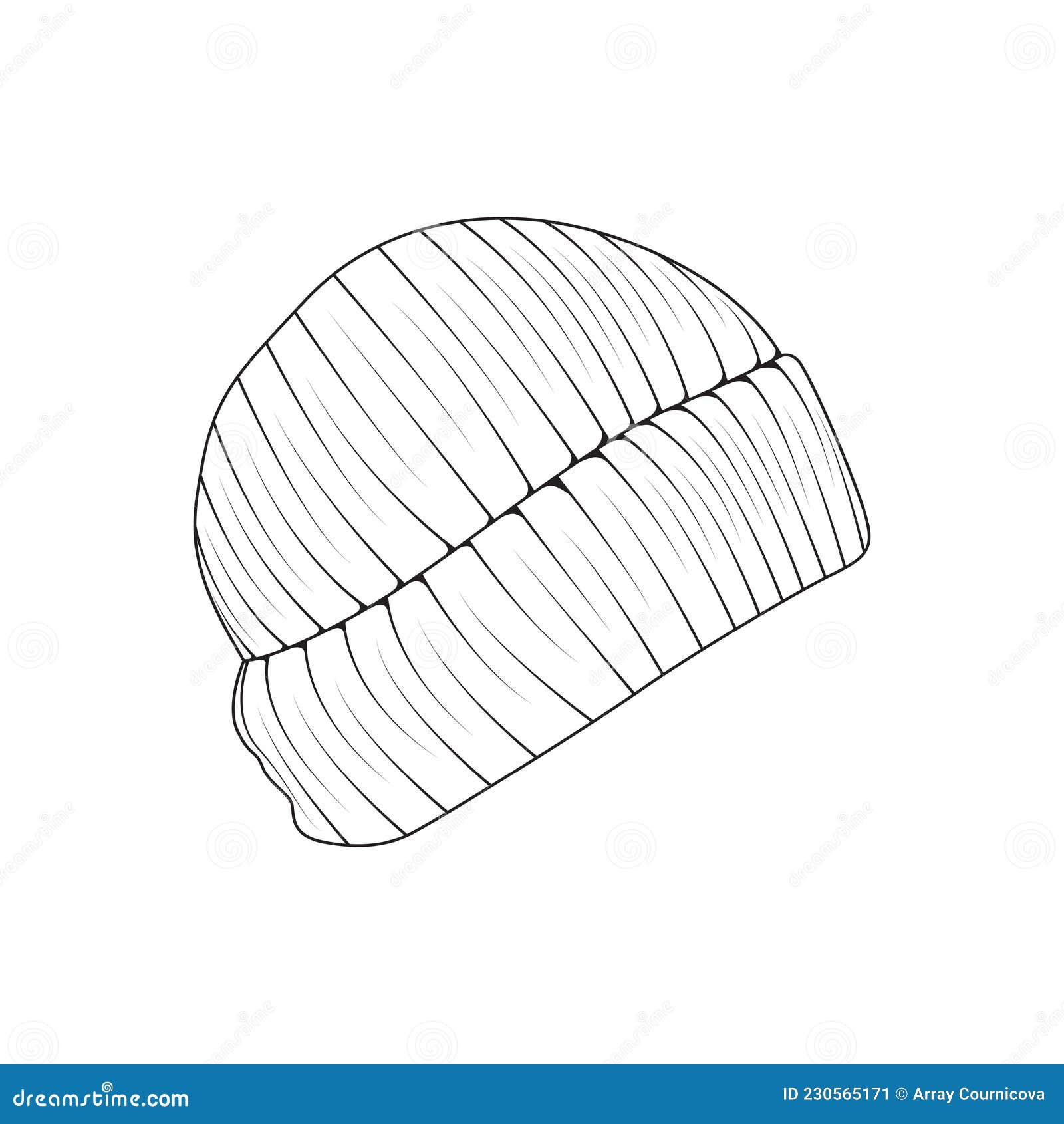 Beanie Hat Outline Drawing Vector, Beanie Hat in a Style, Trainers Template Outline, Vector Illustration Stock Vector - Illustration of line, color: 230565171