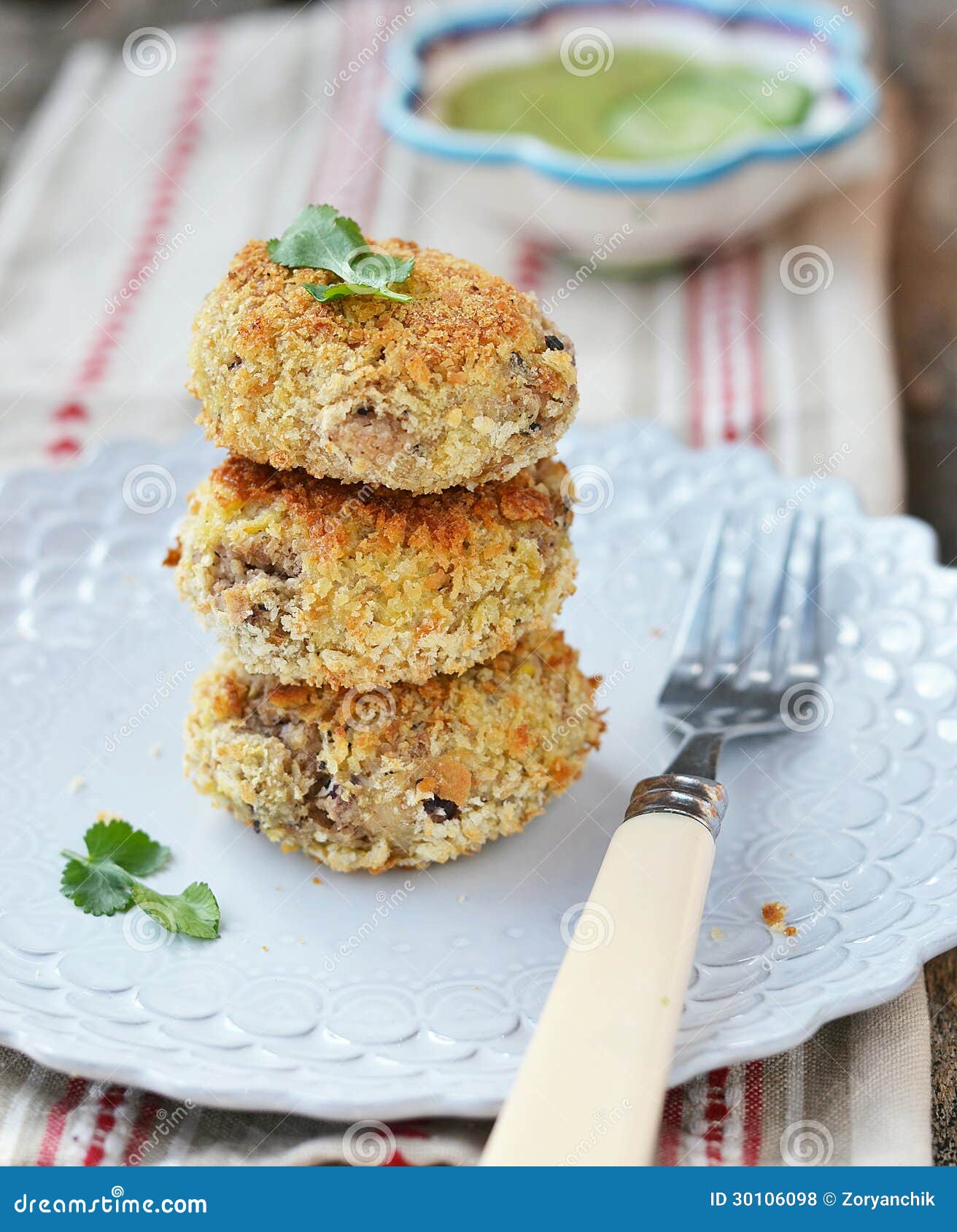 Beans croquette stock photo. Image of prepared, green 30106098