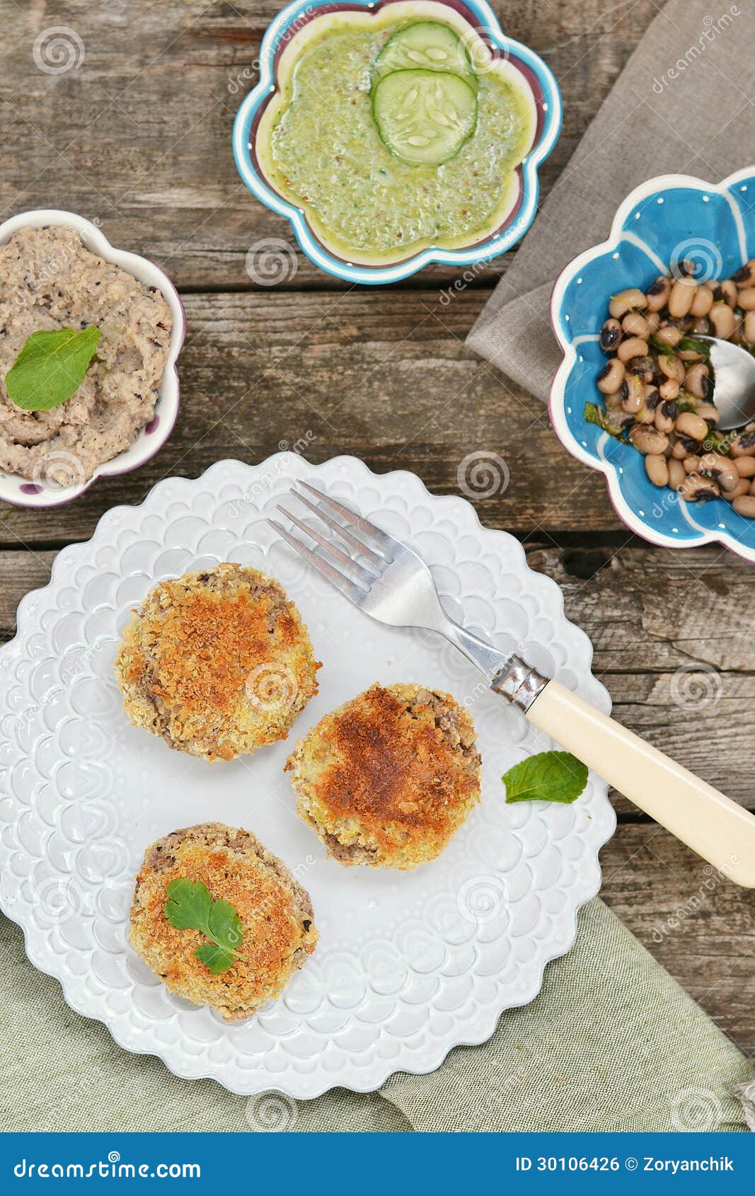 Beans croquette stock photo. Image of plate, fresh, sauce 30106426