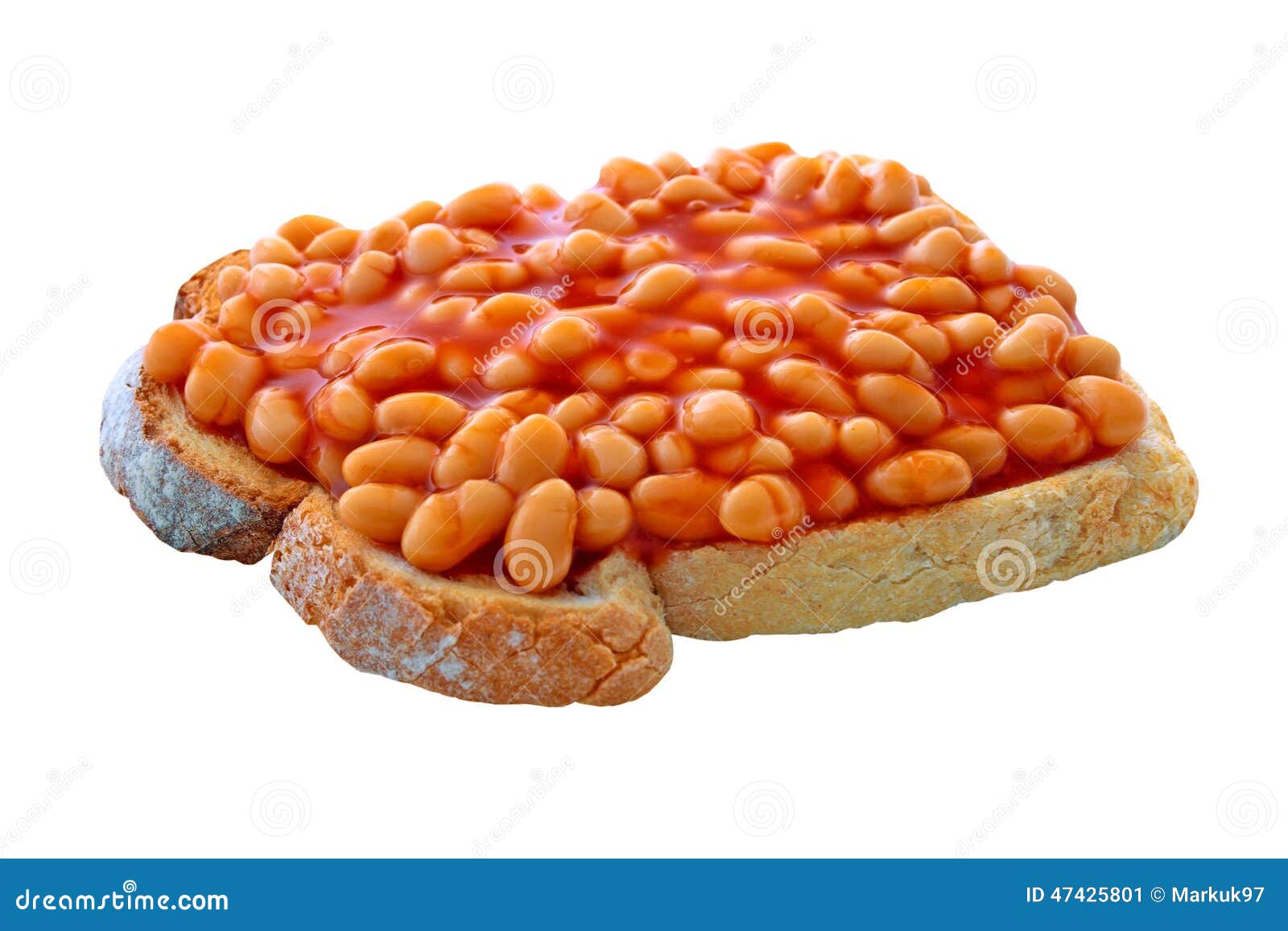Beans On Toast Stock Photo Image 47425801