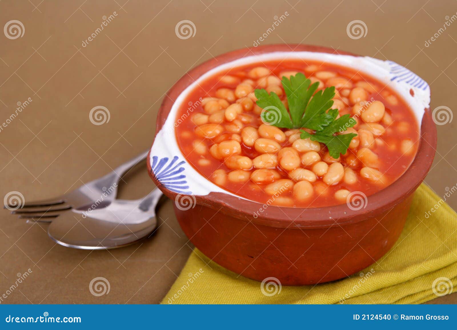Beans on tomato stock photo. Image of organic, nutrition 2124540