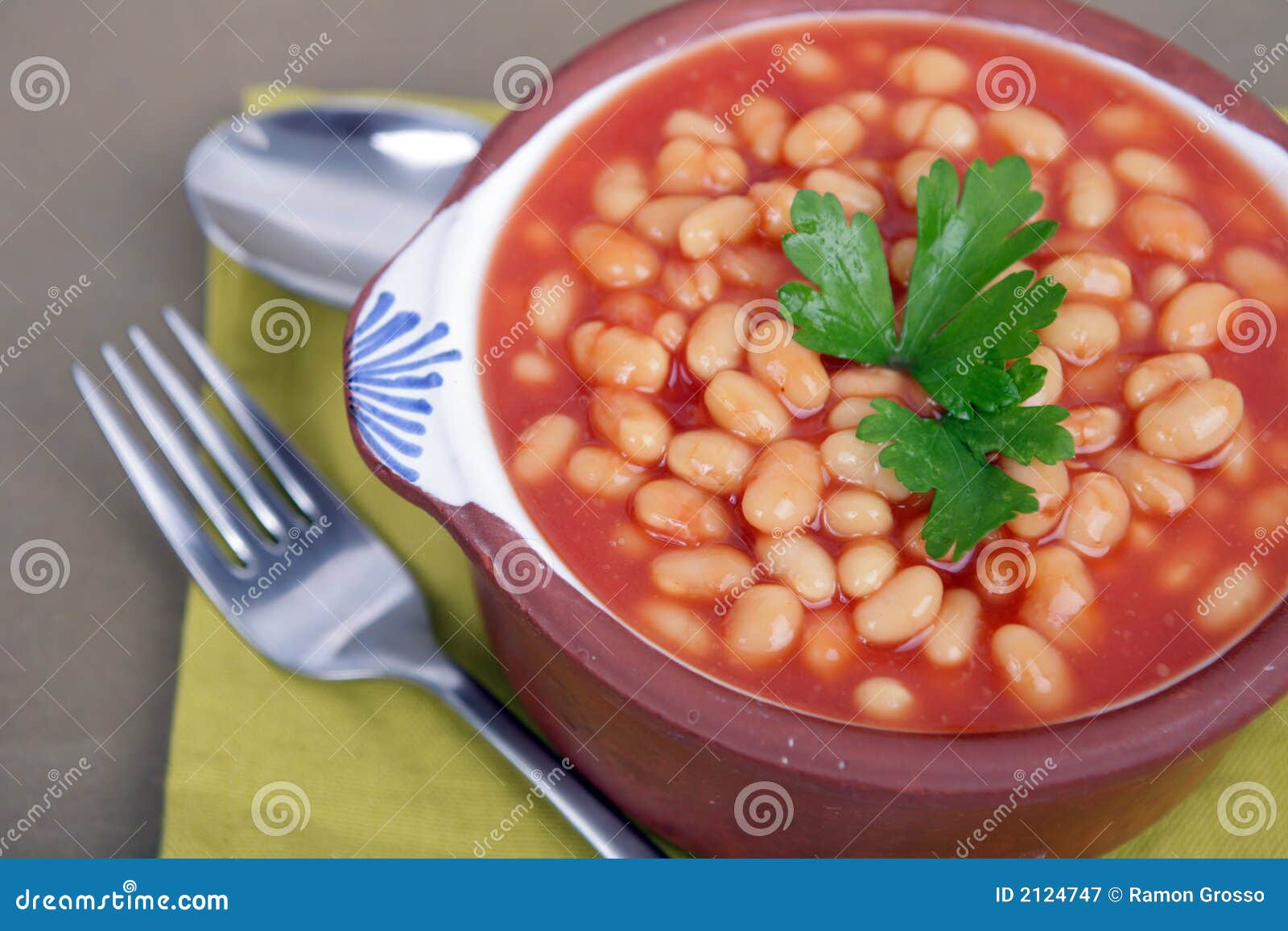 Beans on tomato stock image. Image of meal, nutrition 2124747