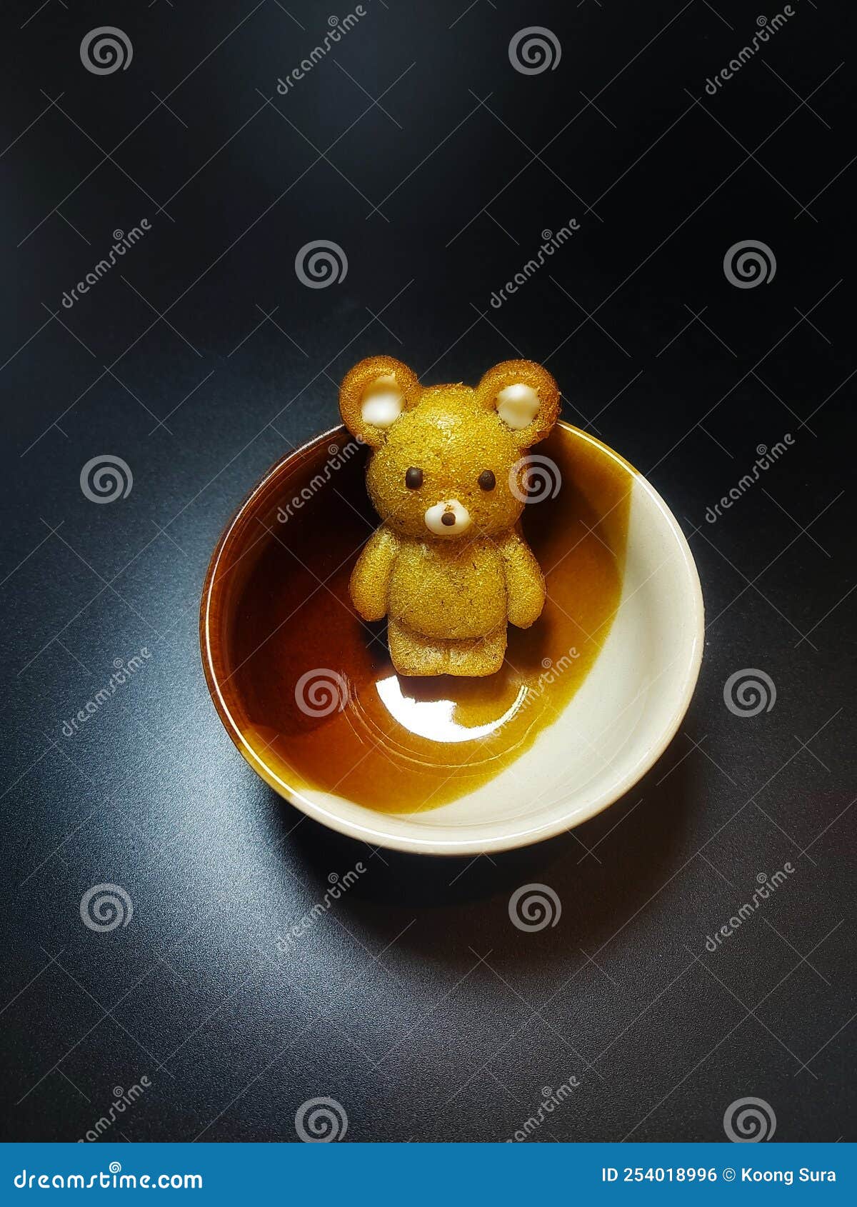 The Bear Banana Cake in a Cup. Stock Photo Image of cake, banana