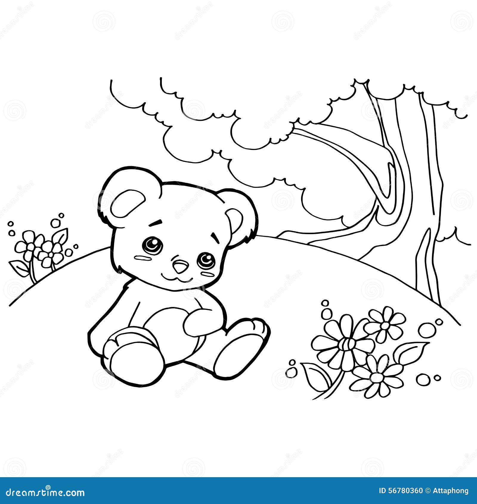 Funny Bear Coloring Pages Stock Illustrations – 20 Funny Bear ...