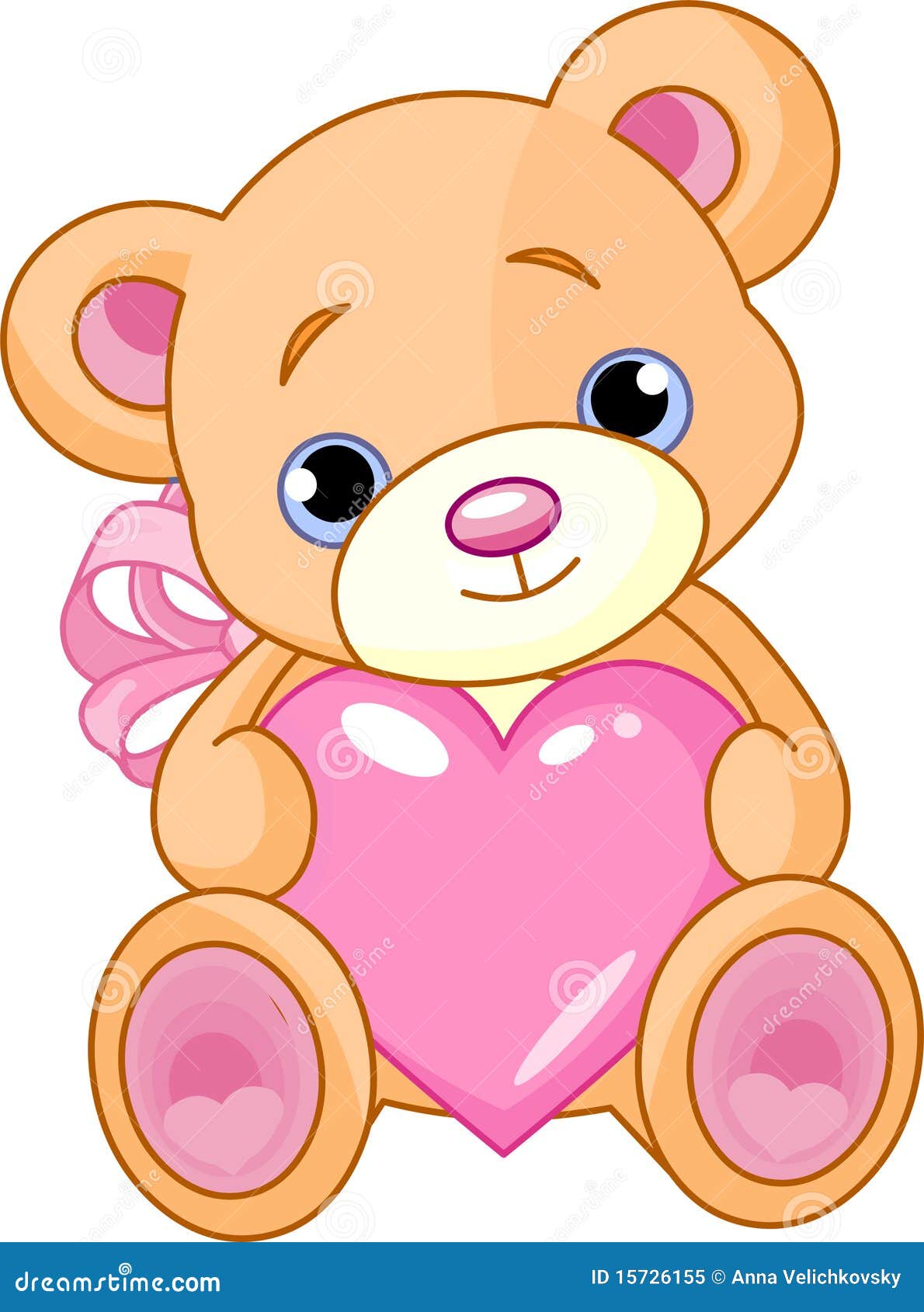 Vintage teddy bear heart love Stock Vector Images - Alamy