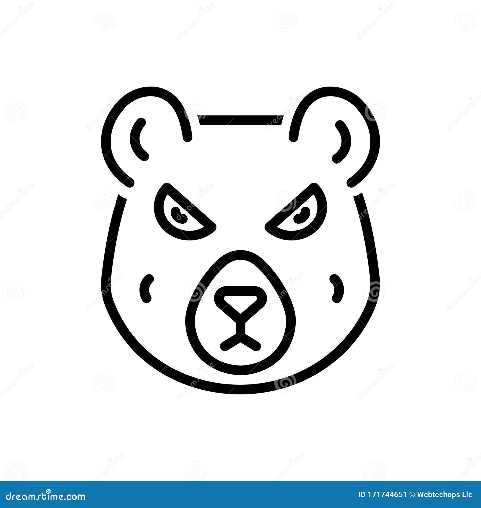 Black Line Icon for Bear, Omnivores and Animal Stock Vector - Illustration of omnivores, vector: 171744651 Black Line Icon for Bear, Omnivores and Animal Stock Vector - Illustration of omnivores, vector: 171744651