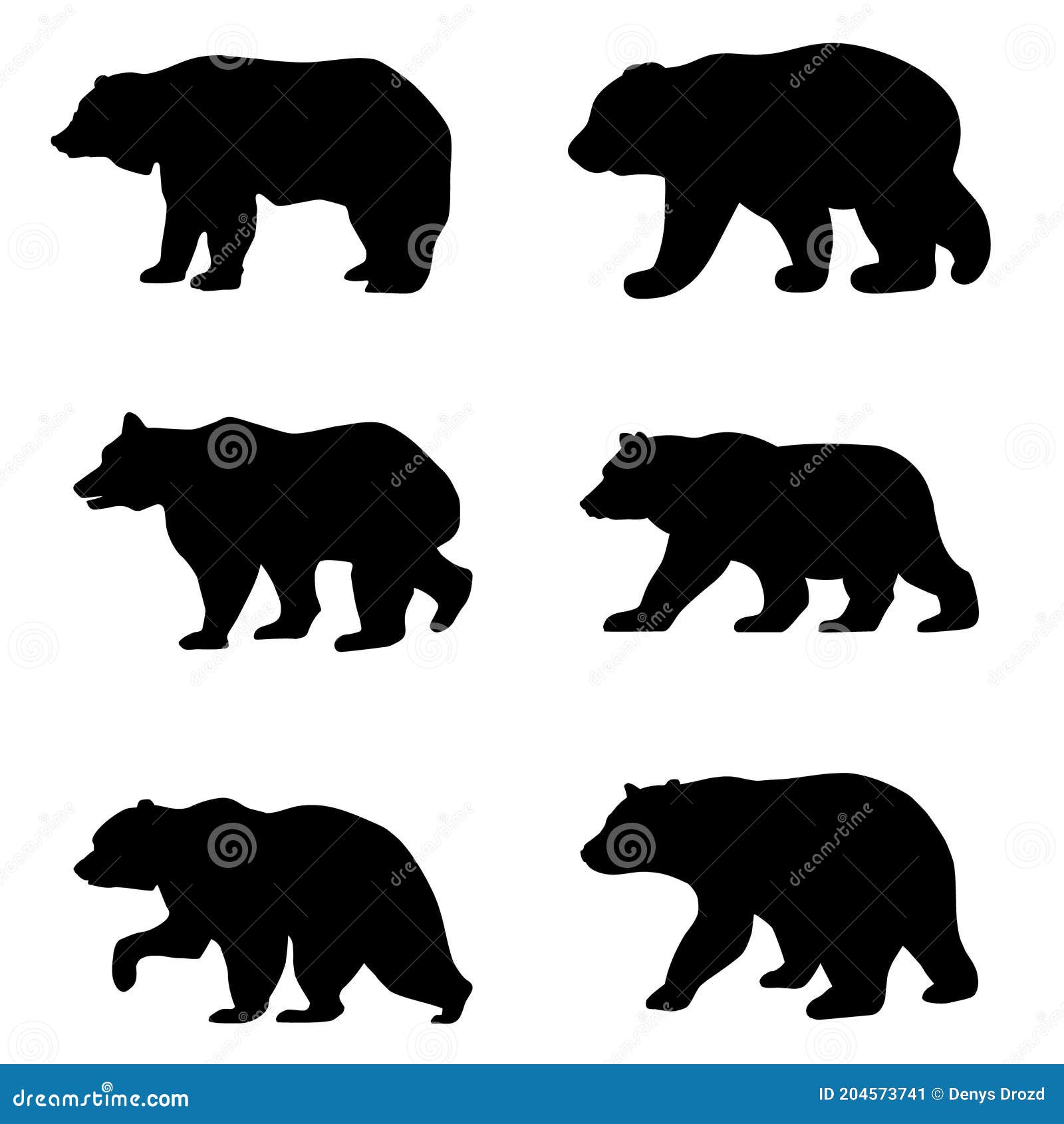 shrimp icon  set. seafood  sign collection. food .bear icon  set. hunting  sign collecti