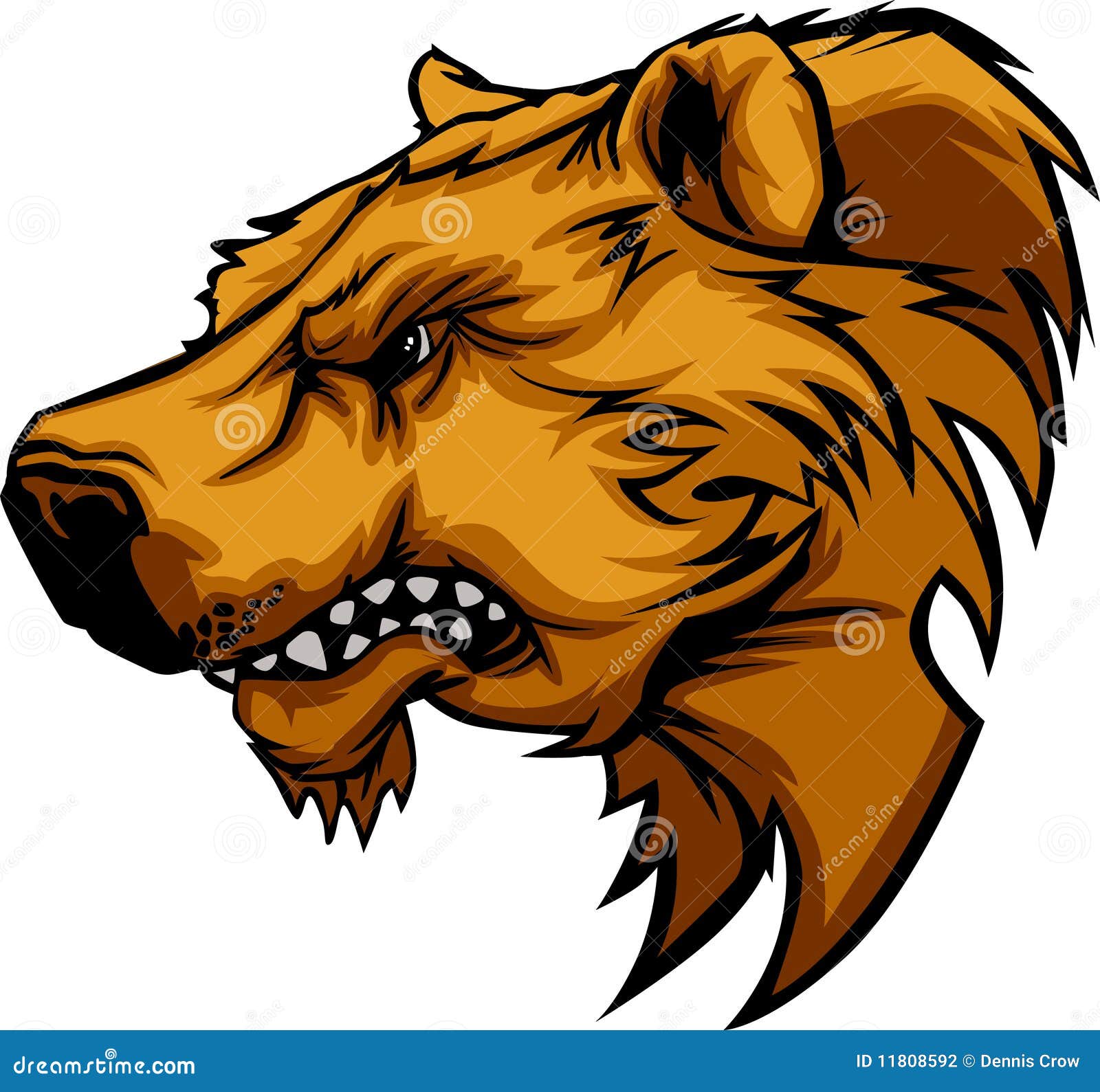 Bear Mascot Vector Logo stock vector. Image of team, bruin - 11808592