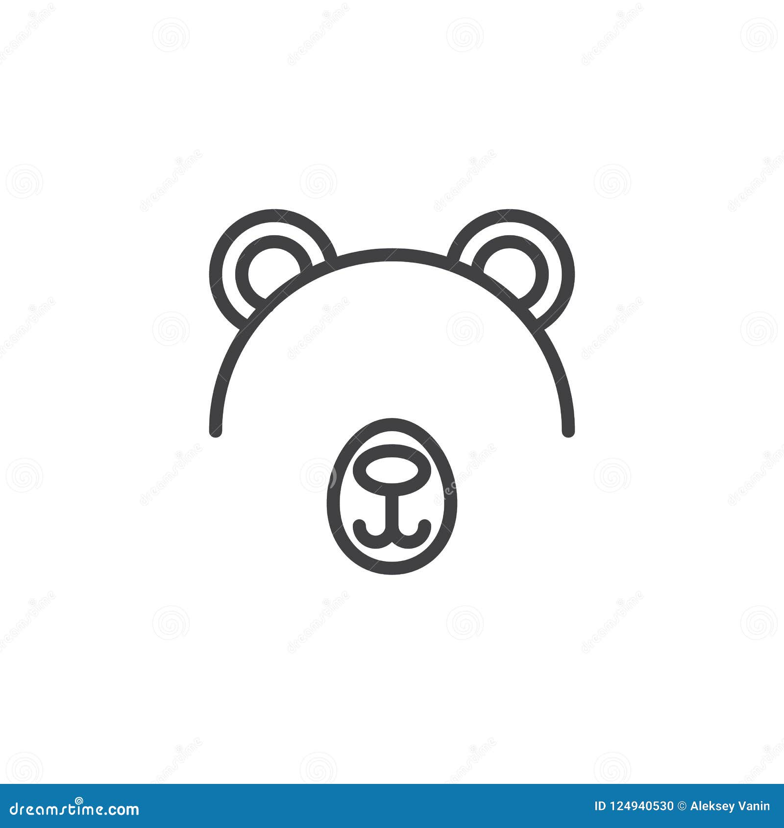 Bear Mask For Festivities Cartoon Vector | CartoonDealer.com #87583233
