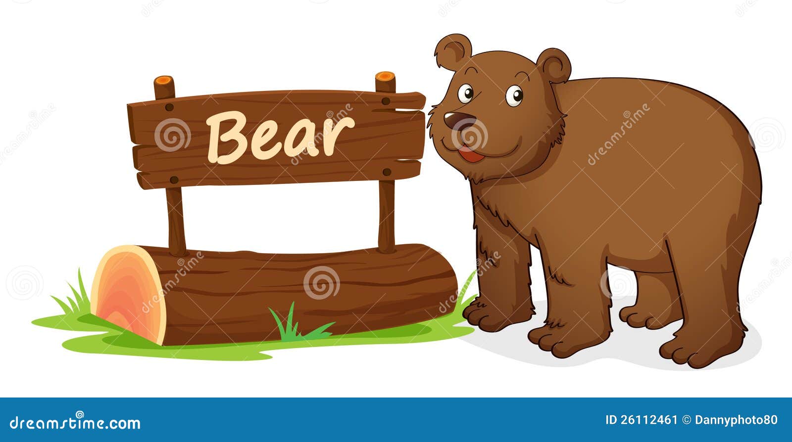 Bear And Name Plate Stock Image Image 26112461