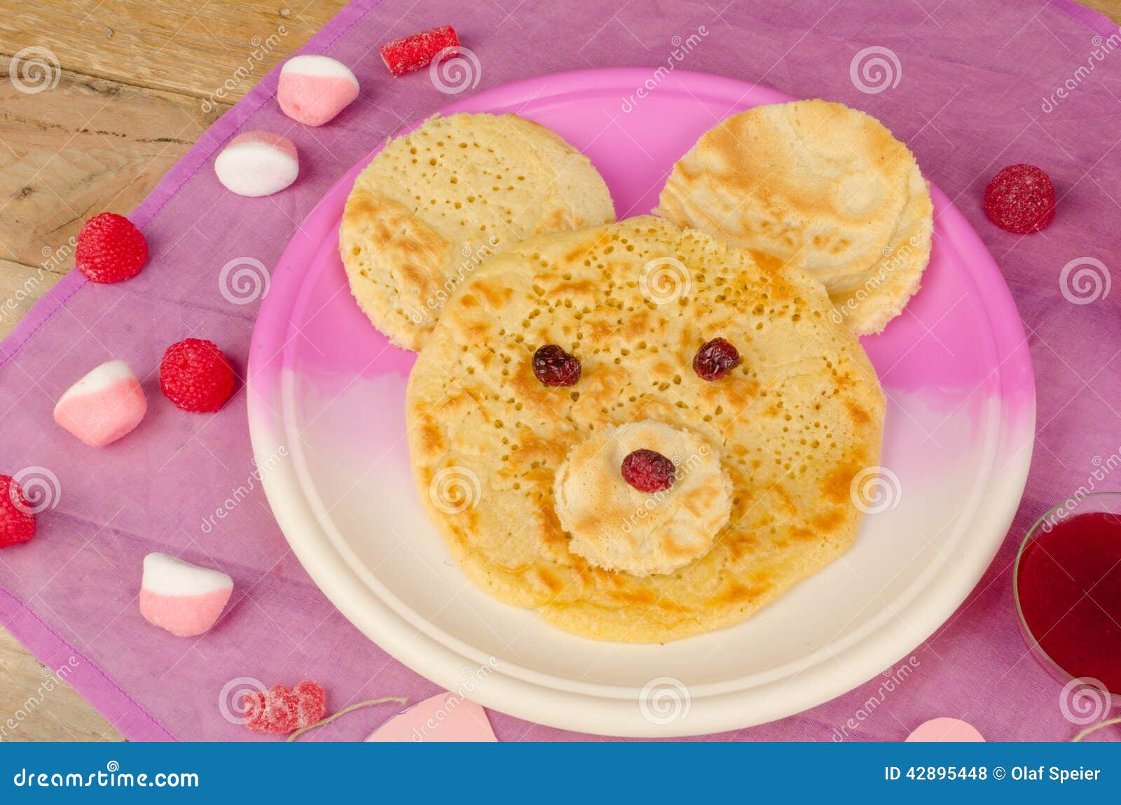 Bear pancakes stock photo. Image of sweet, food, syrup 42895448