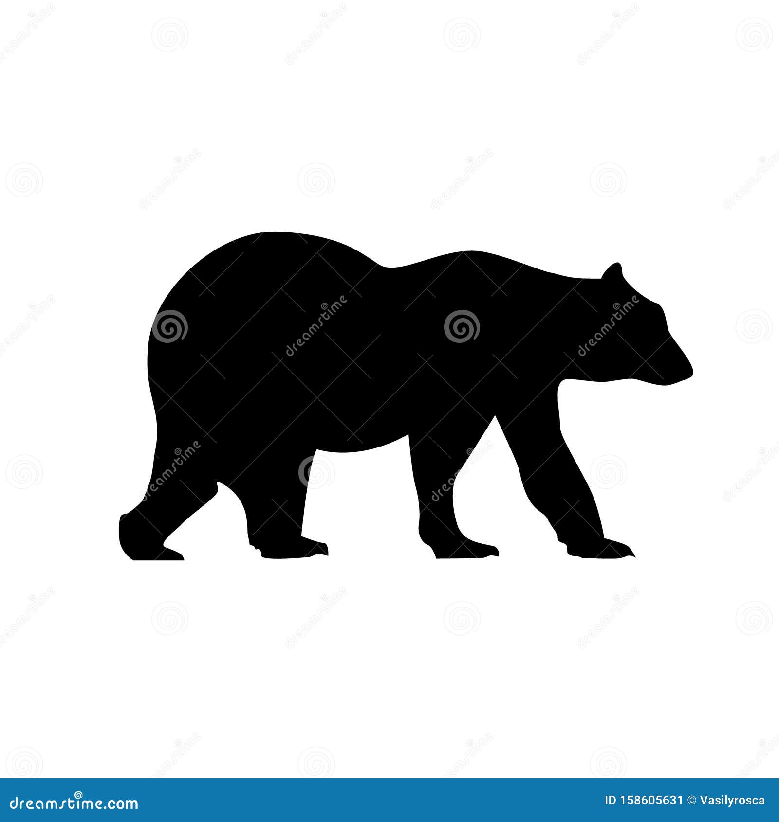 Download Bear Silhouette Vector Grizzly Icon Black. Polar Grizzly ...