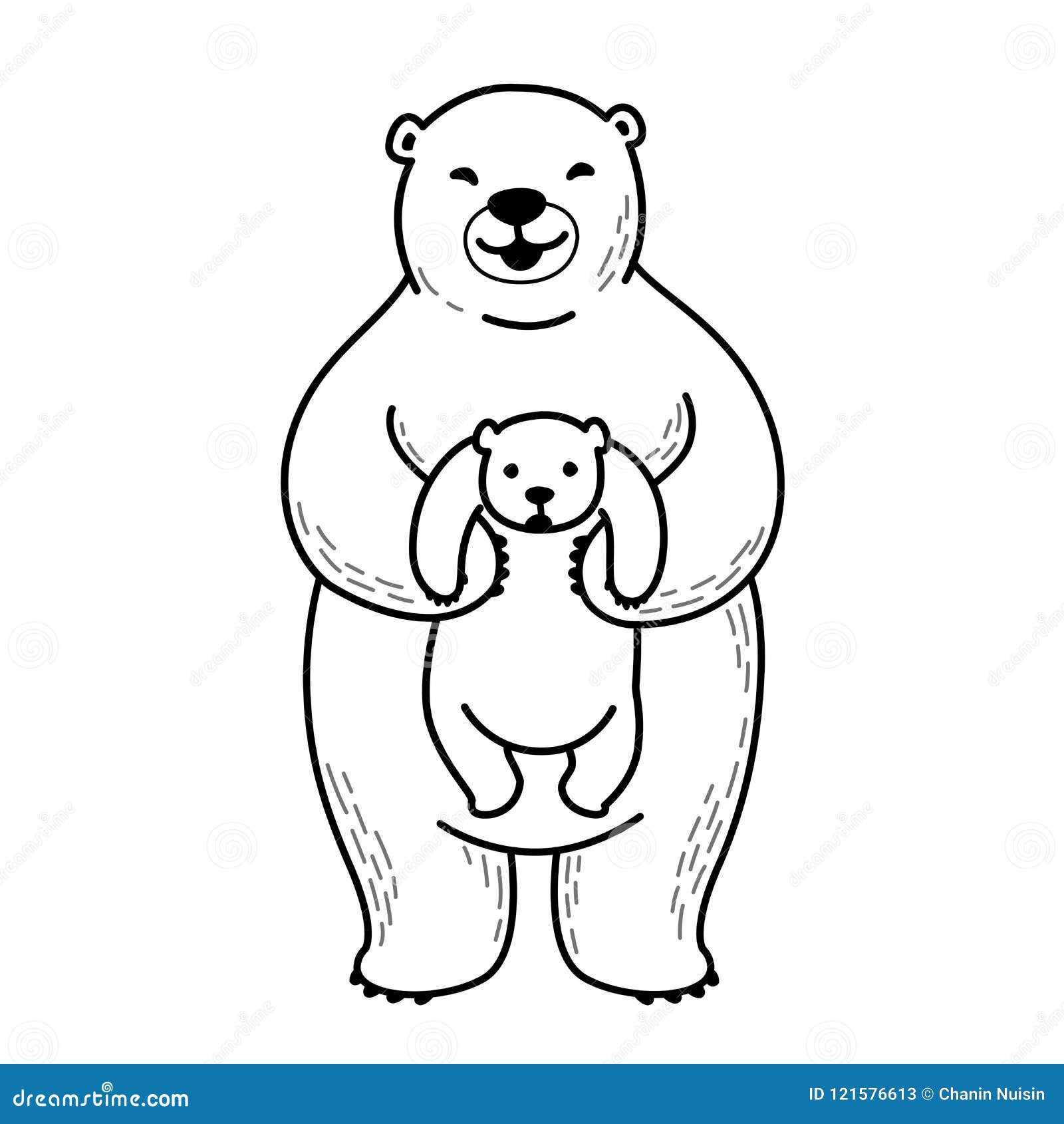 Bear Vector Polar Bear Icon Logo Cartoon Illustration White Cartoon Stock  Vector - Illustration of christmas, doodle: 121576613