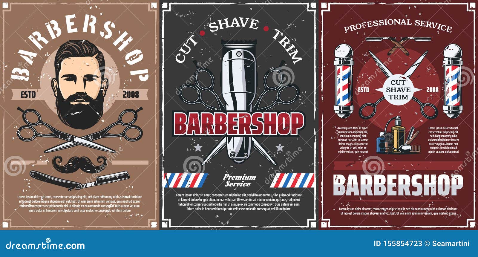 Beard Shave Men Hairdresser, Haircut Barber Shop Stock Vector -  Illustration of mustache, barber: 155854723