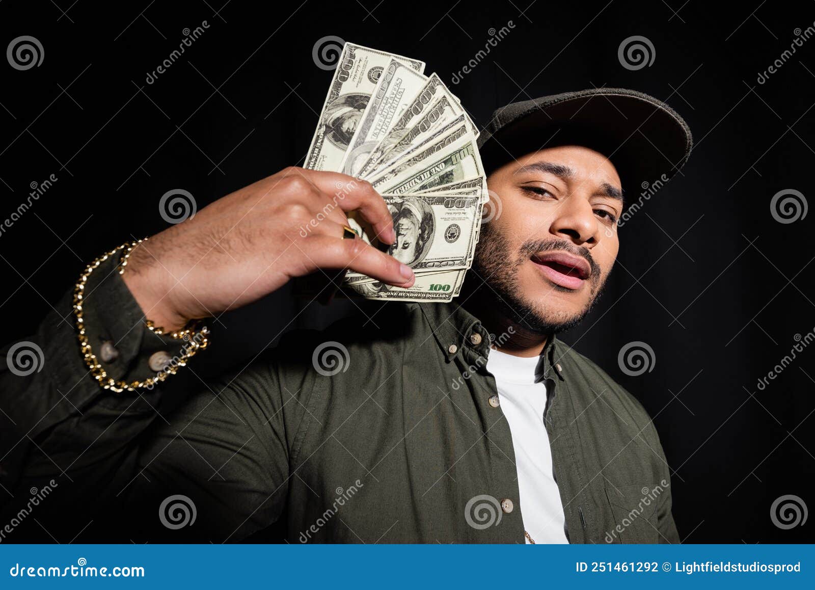 Bearded Indian Hip Hop Singer in Stock Photo - Image of dollars ...