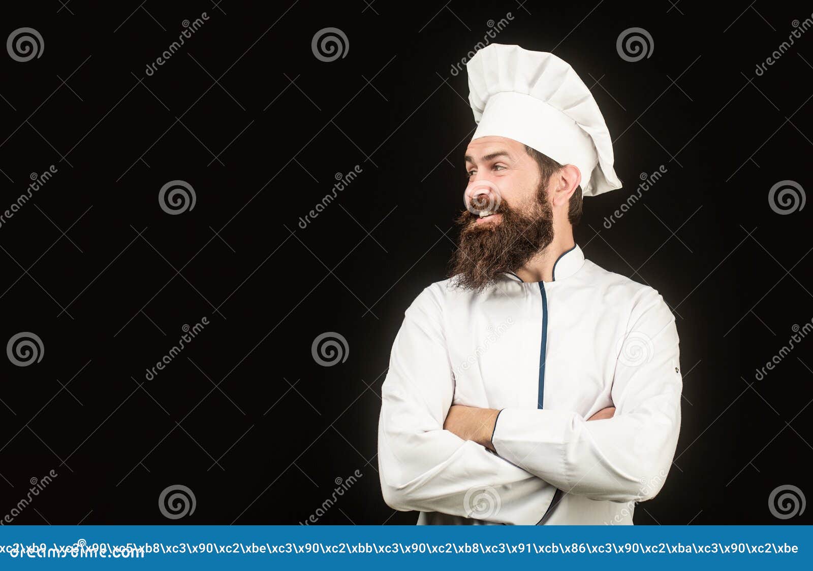 Bearded Male Chefs Isolated On Black Funny Chef With Beard Cook Beard Man And Moustache 