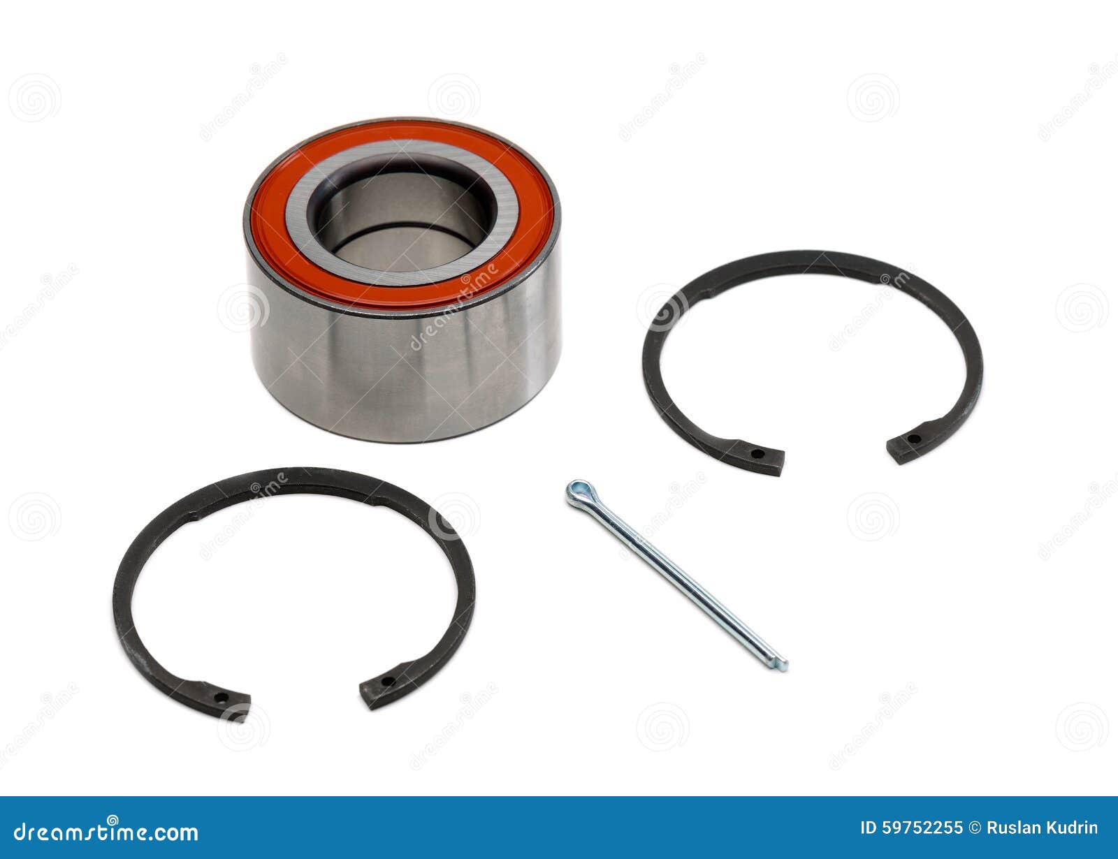 Bearing and Locking Rings with Pin Stock Image Image of bearing