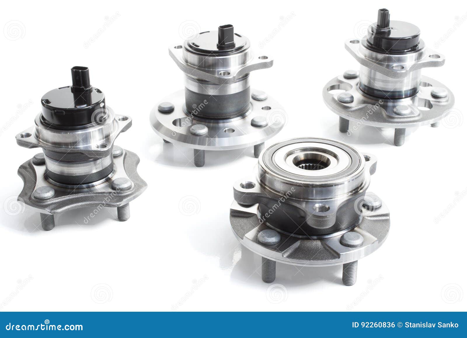 Bearings with ABS sensor stock photo. Image of motor 92260836