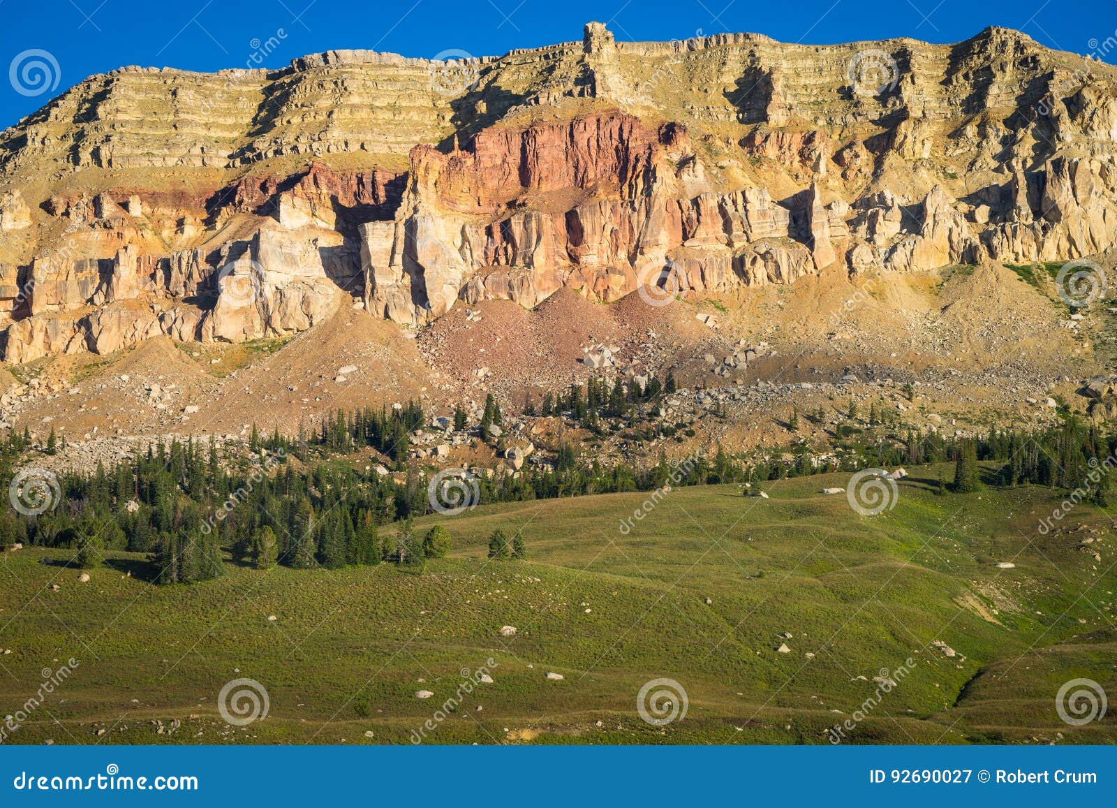 beartooth butte in montana in the early morning light