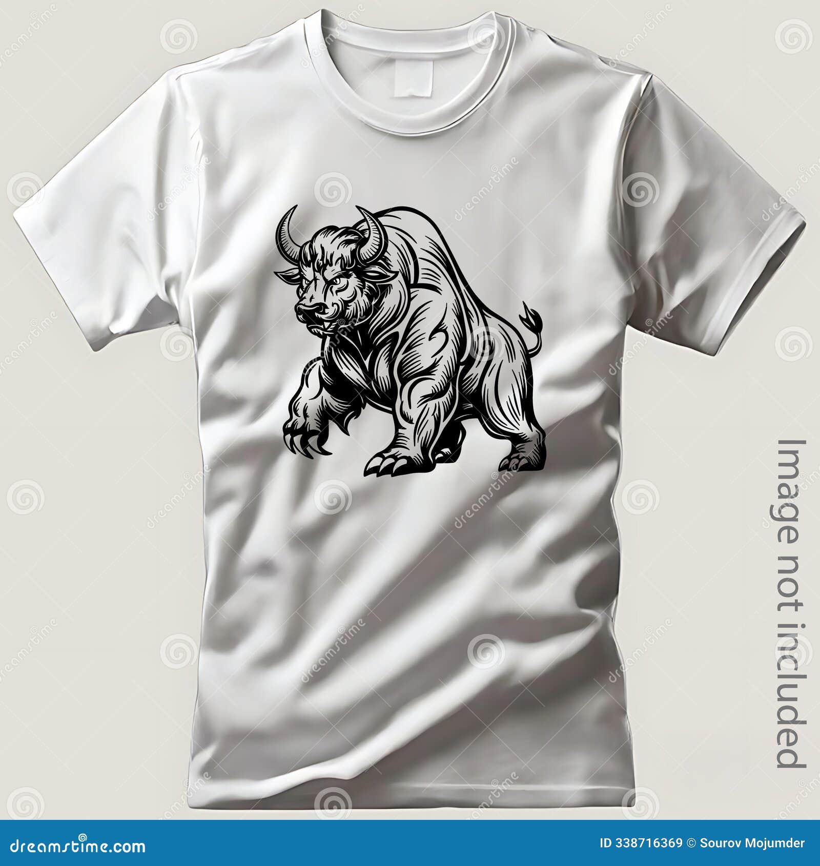 beast of strength bear and ox fusion line art