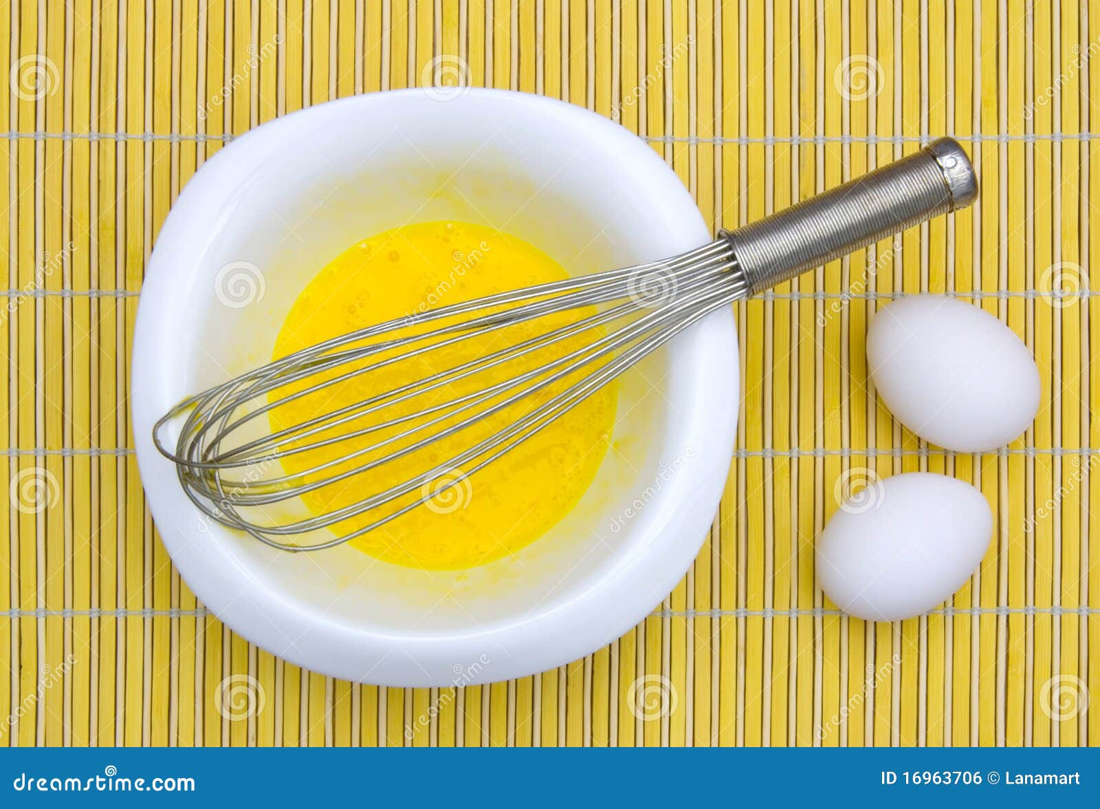 Beaten eggs in a bowl stock photo. Image of brocken, recipe 16963706