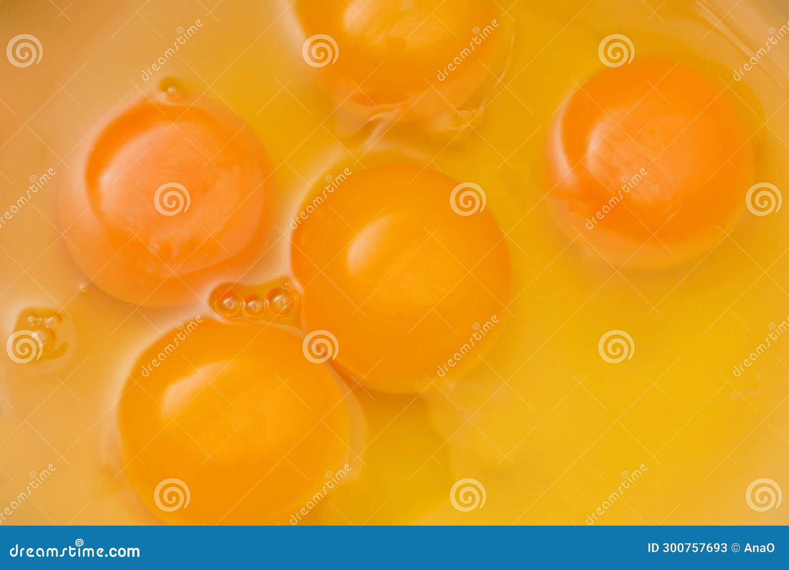 Beaten Raw Egg. Yellow Egg Background. the Protein with the Yolk Stock