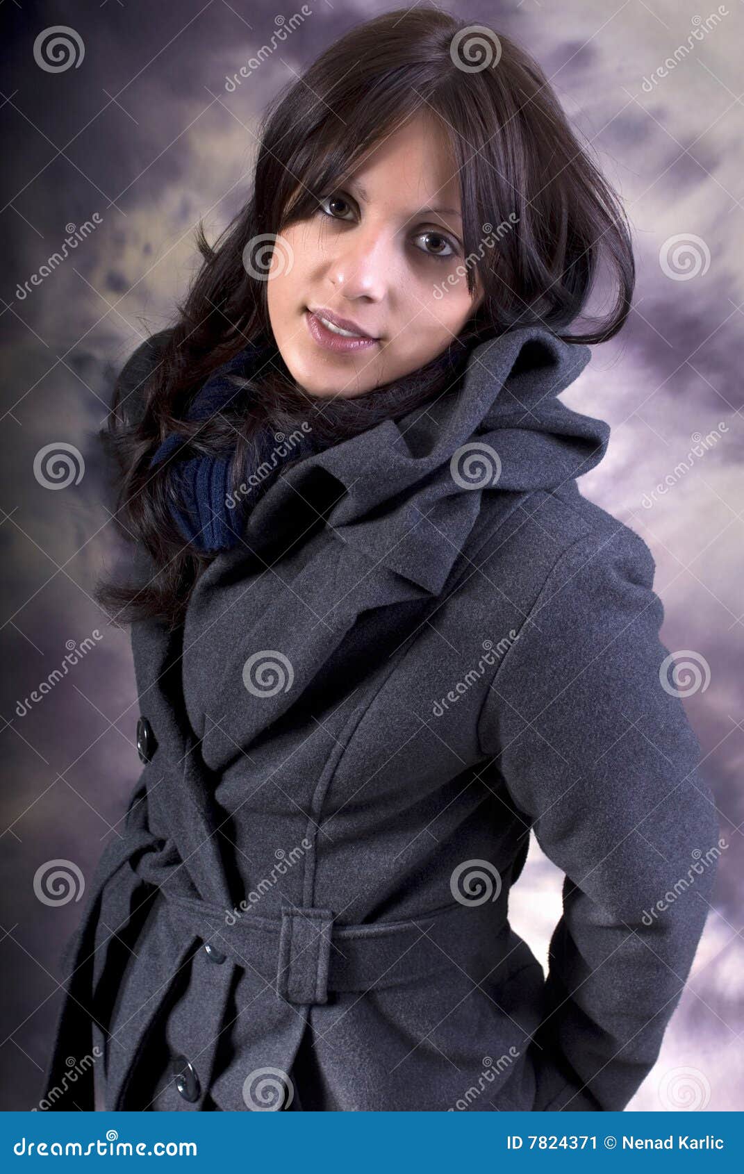 Beatiful Young Women in Winter Coat Stock Image Image of cute, cold
