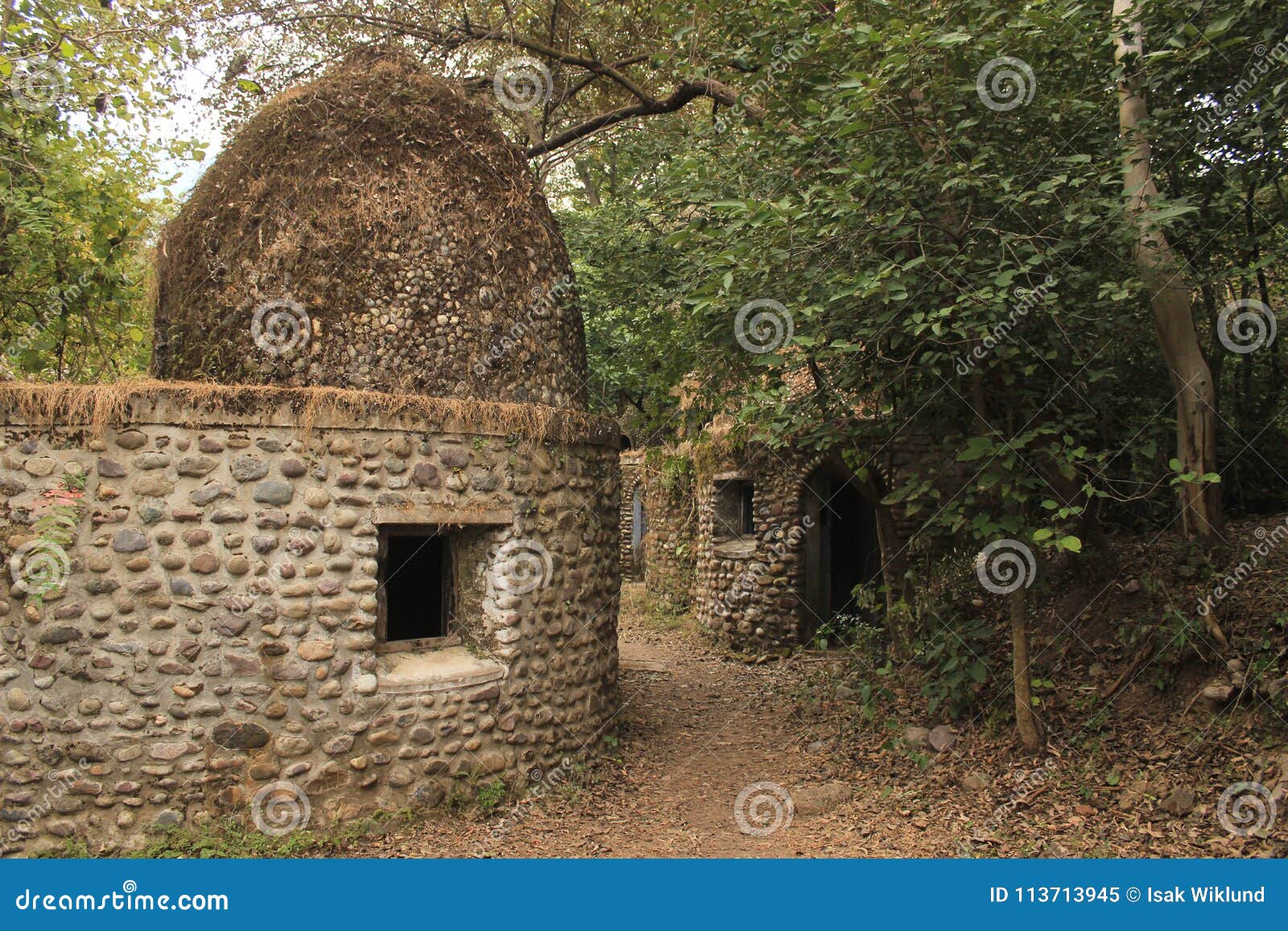 Beatles Ashram I Rishikesh Indien, Uttarakhand Fotografering för ...